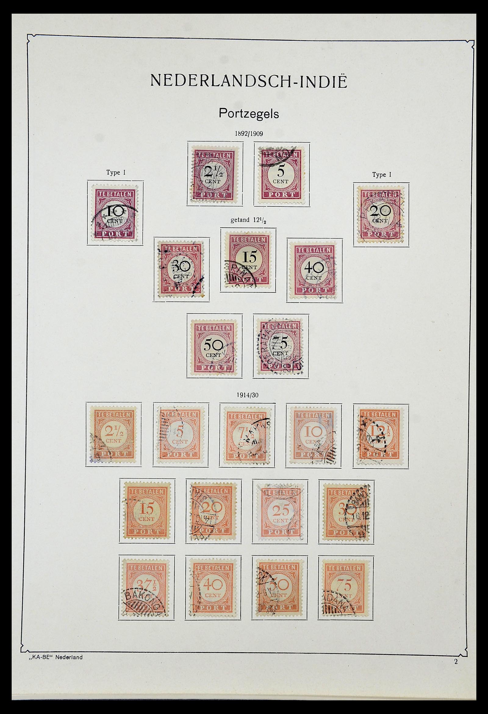 34592 057 - Postzegelverzameling 34592 Nederlands Indië en Indonesië 1864-1963.