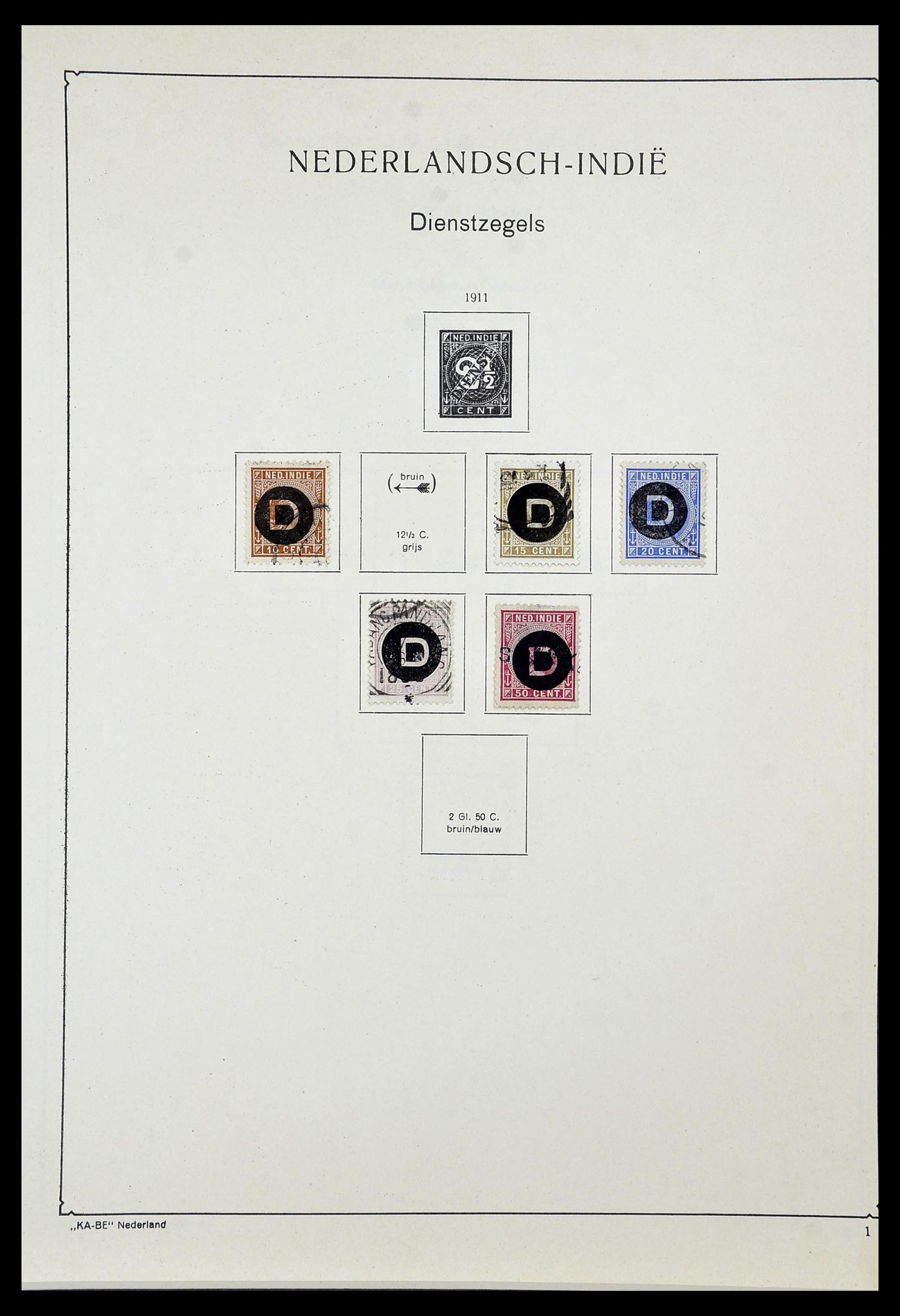 34592 061 - Stamp Collection 34592 Dutch east Indies and Indonesia 1864-1963.