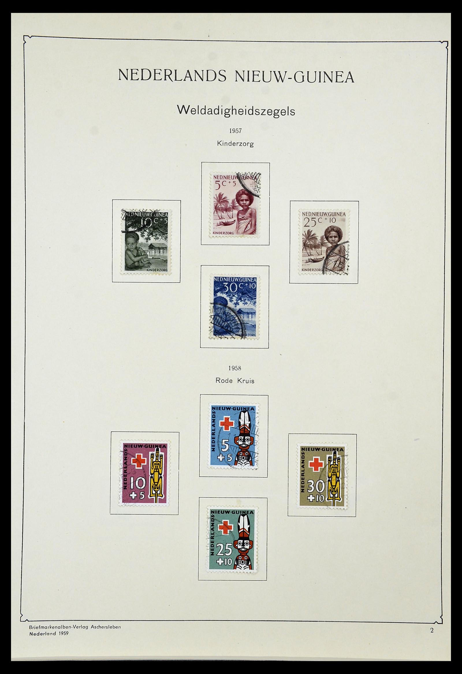 34592 068 - Postzegelverzameling 34592 Nederlands Indië en Indonesië 1864-1963.