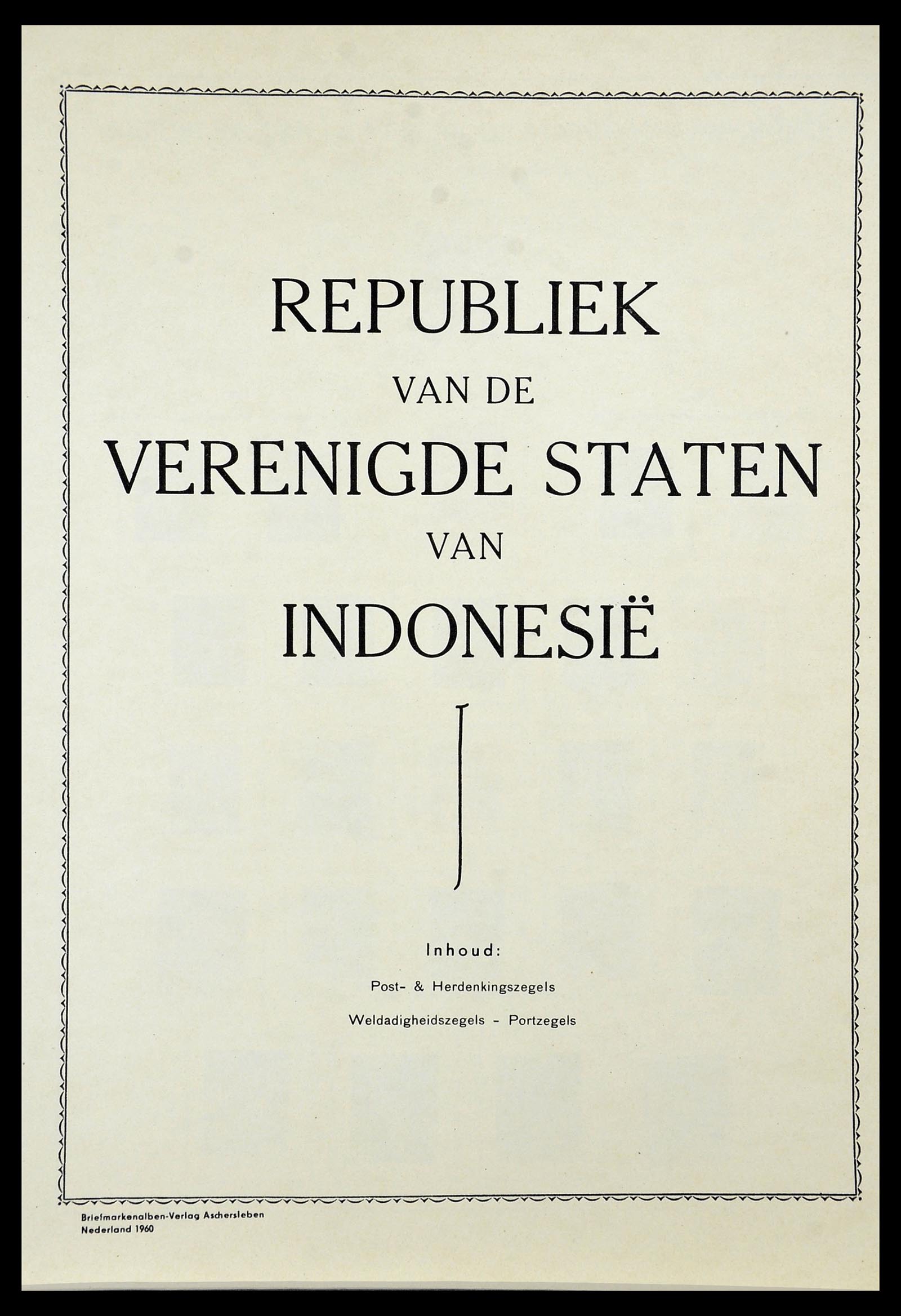 34592 072 - Postzegelverzameling 34592 Nederlands Indië en Indonesië 1864-1963.