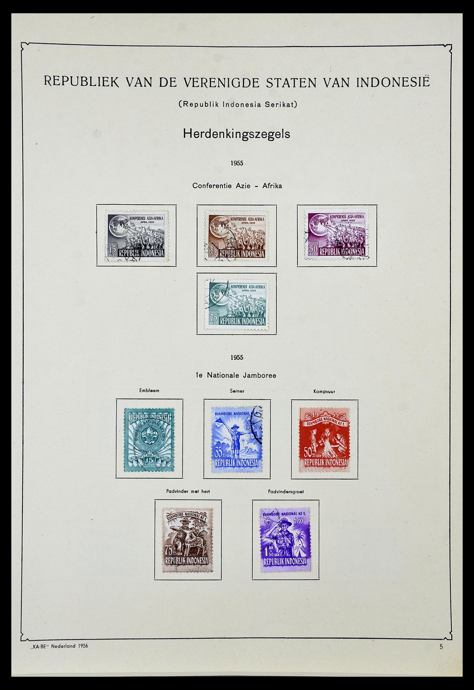 34592 078 - Postzegelverzameling 34592 Nederlands Indië en Indonesië 1864-1963.