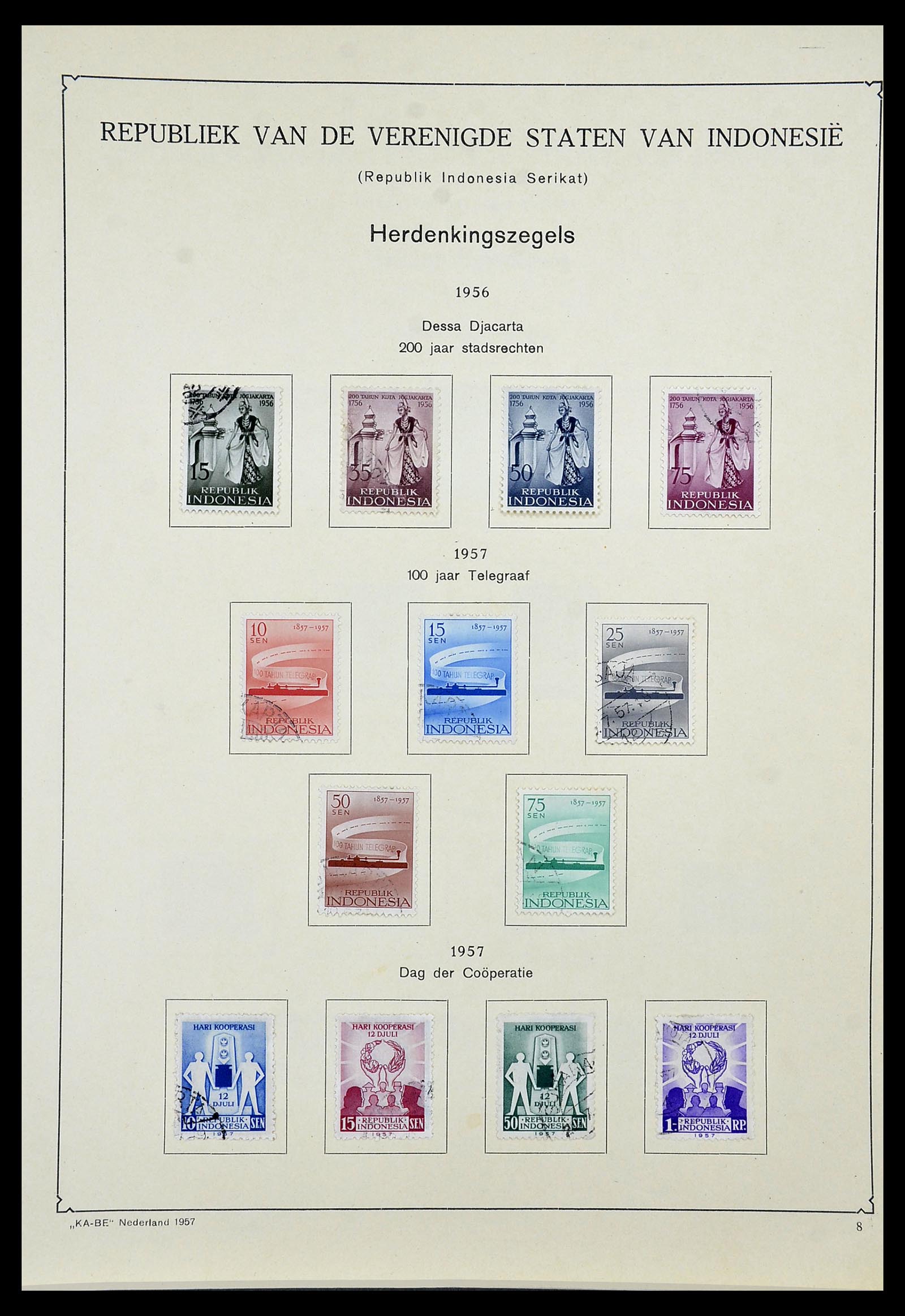 34592 081 - Postzegelverzameling 34592 Nederlands Indië en Indonesië 1864-1963.