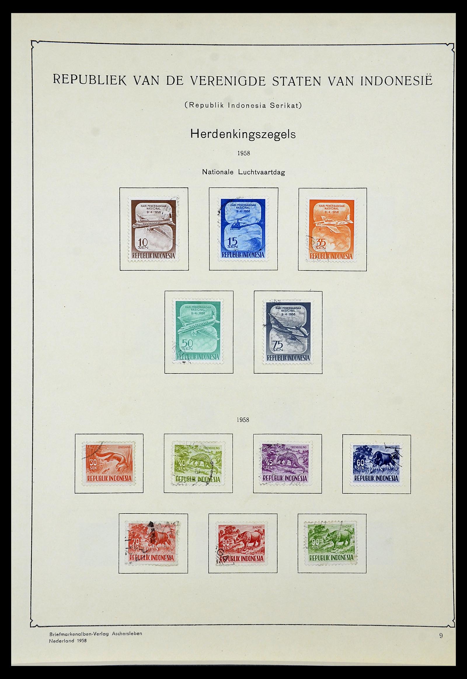 34592 082 - Postzegelverzameling 34592 Nederlands Indië en Indonesië 1864-1963.