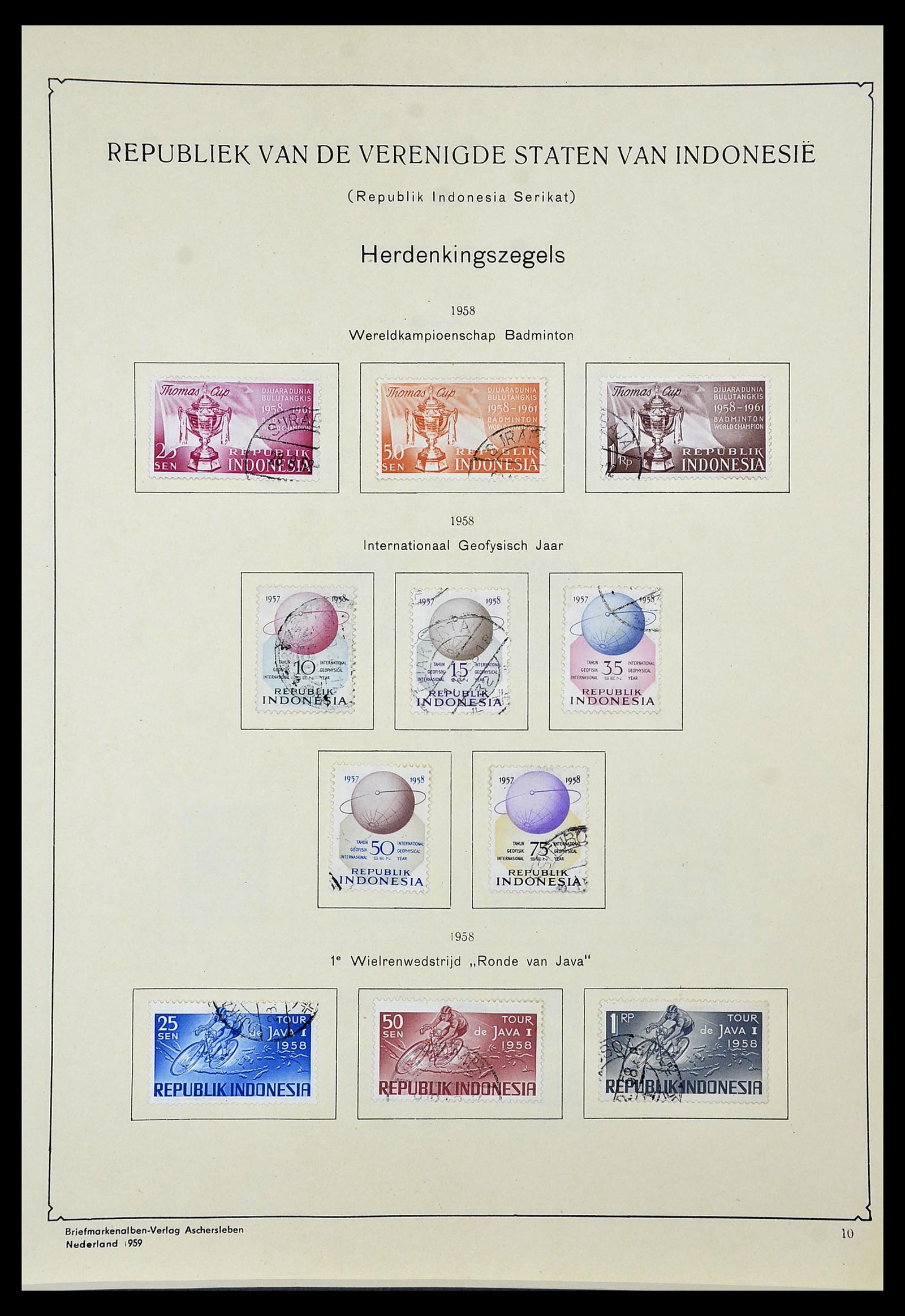 34592 083 - Postzegelverzameling 34592 Nederlands Indië en Indonesië 1864-1963.
