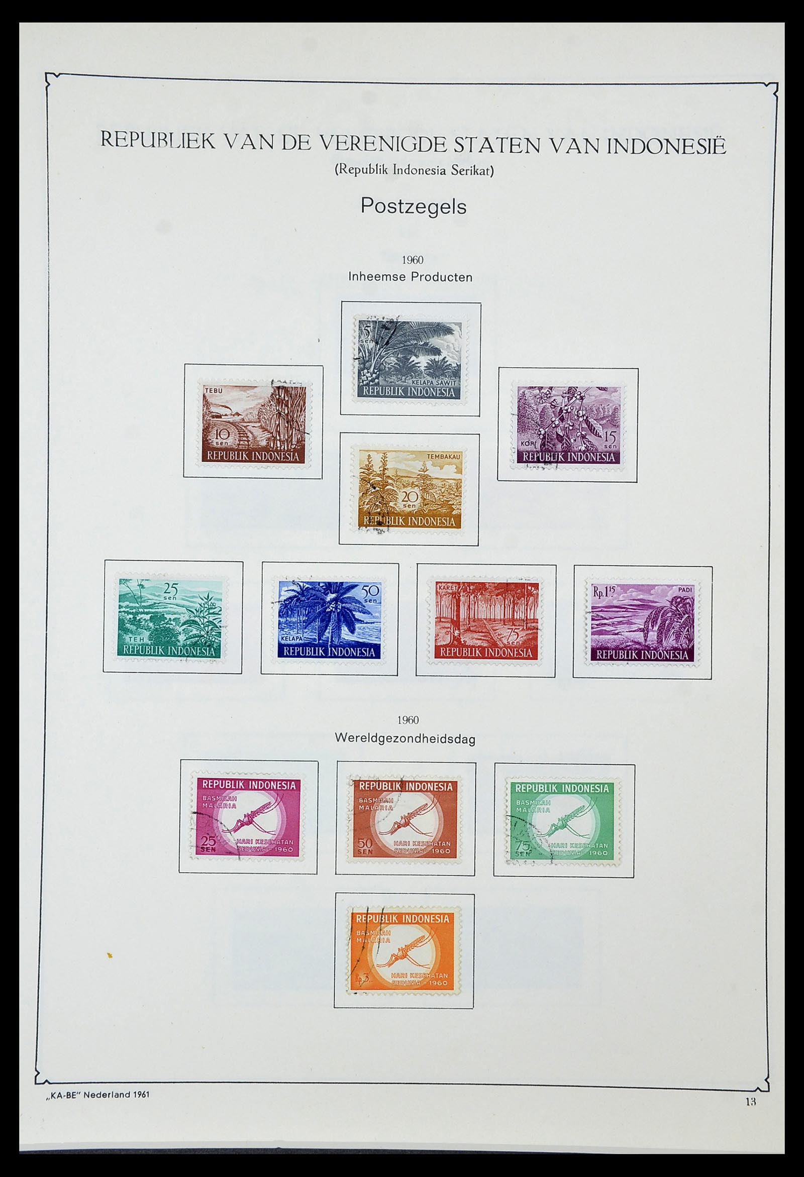 34592 086 - Postzegelverzameling 34592 Nederlands Indië en Indonesië 1864-1963.