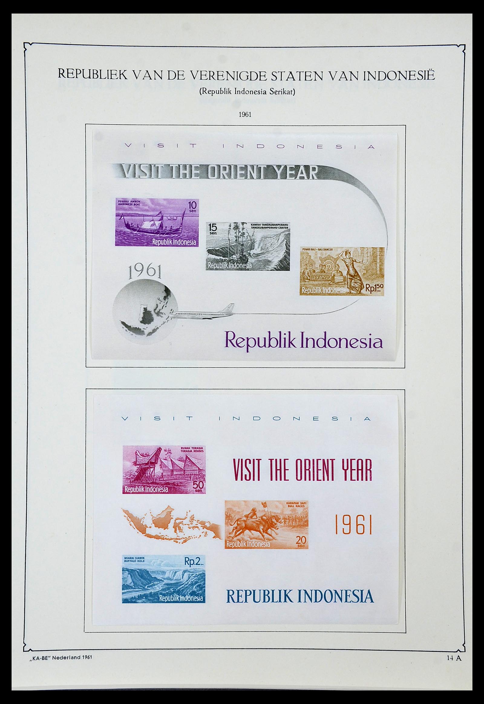 34592 088 - Postzegelverzameling 34592 Nederlands Indië en Indonesië 1864-1963.