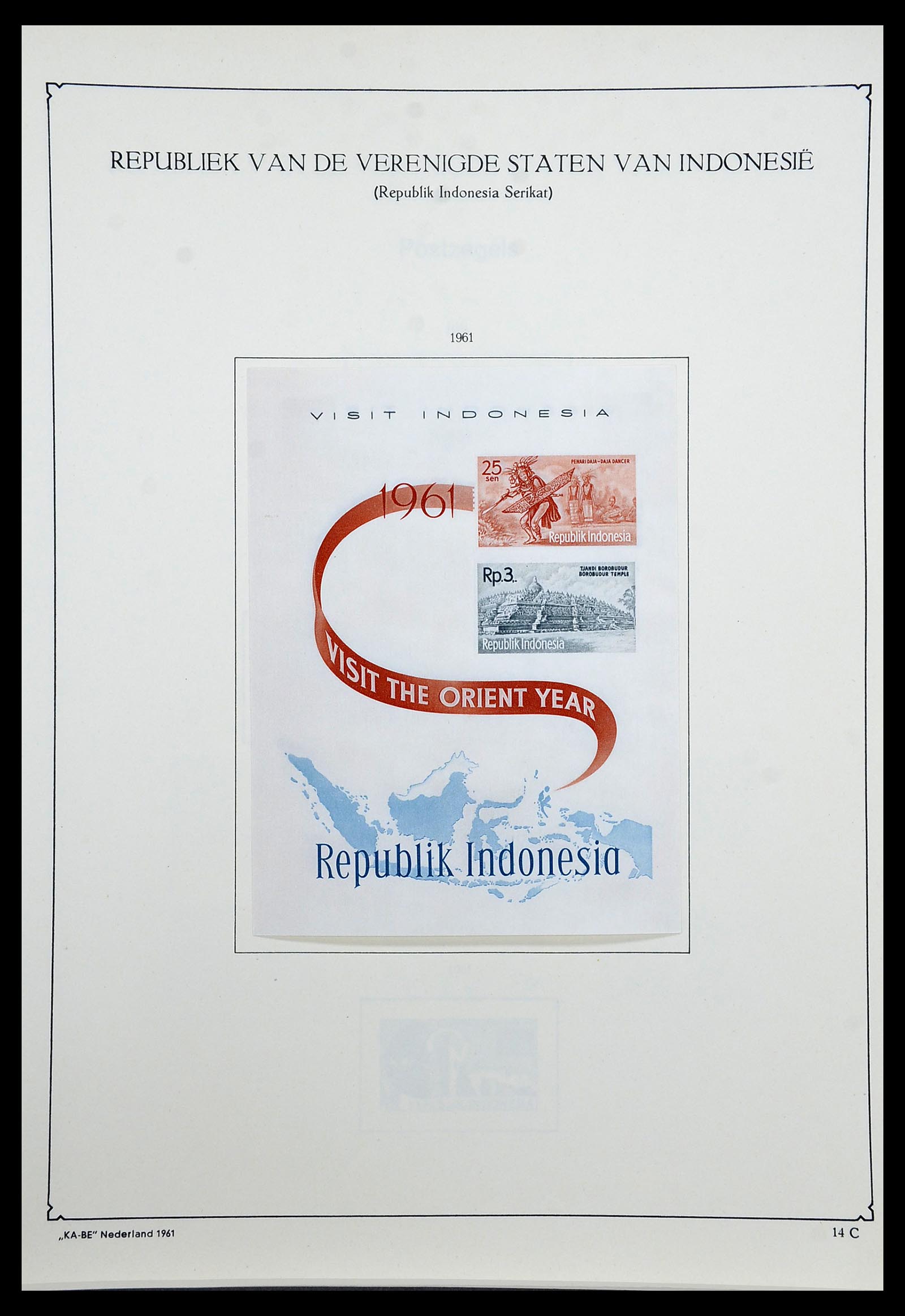 34592 090 - Postzegelverzameling 34592 Nederlands Indië en Indonesië 1864-1963.