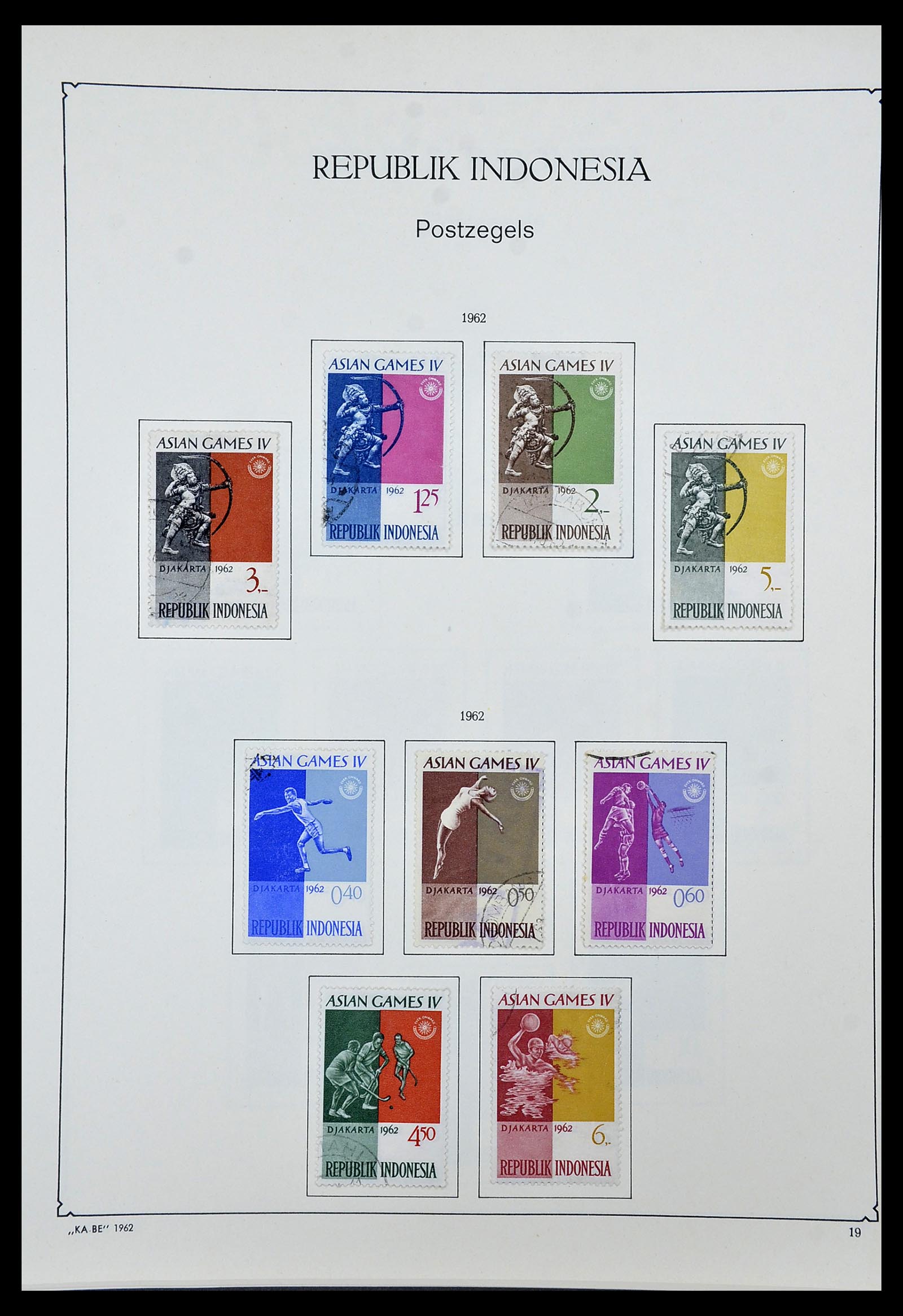 34592 095 - Postzegelverzameling 34592 Nederlands Indië en Indonesië 1864-1963.