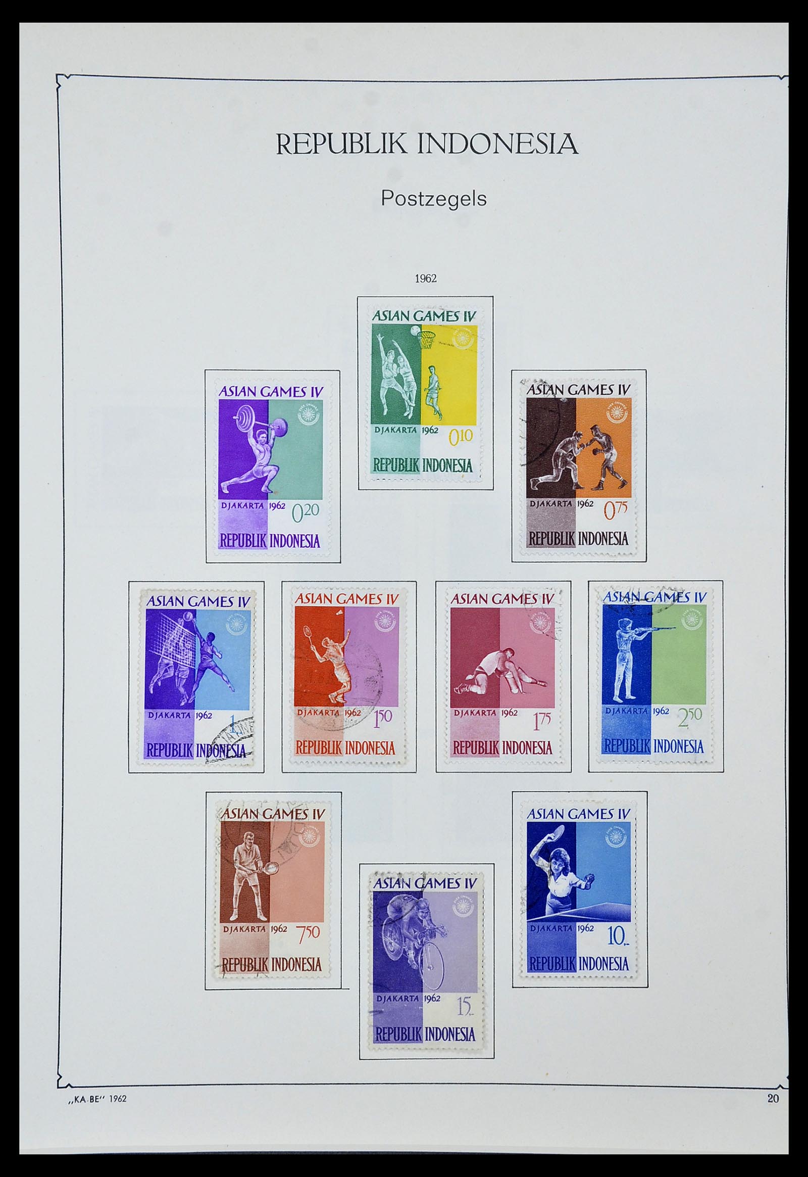 34592 096 - Postzegelverzameling 34592 Nederlands Indië en Indonesië 1864-1963.