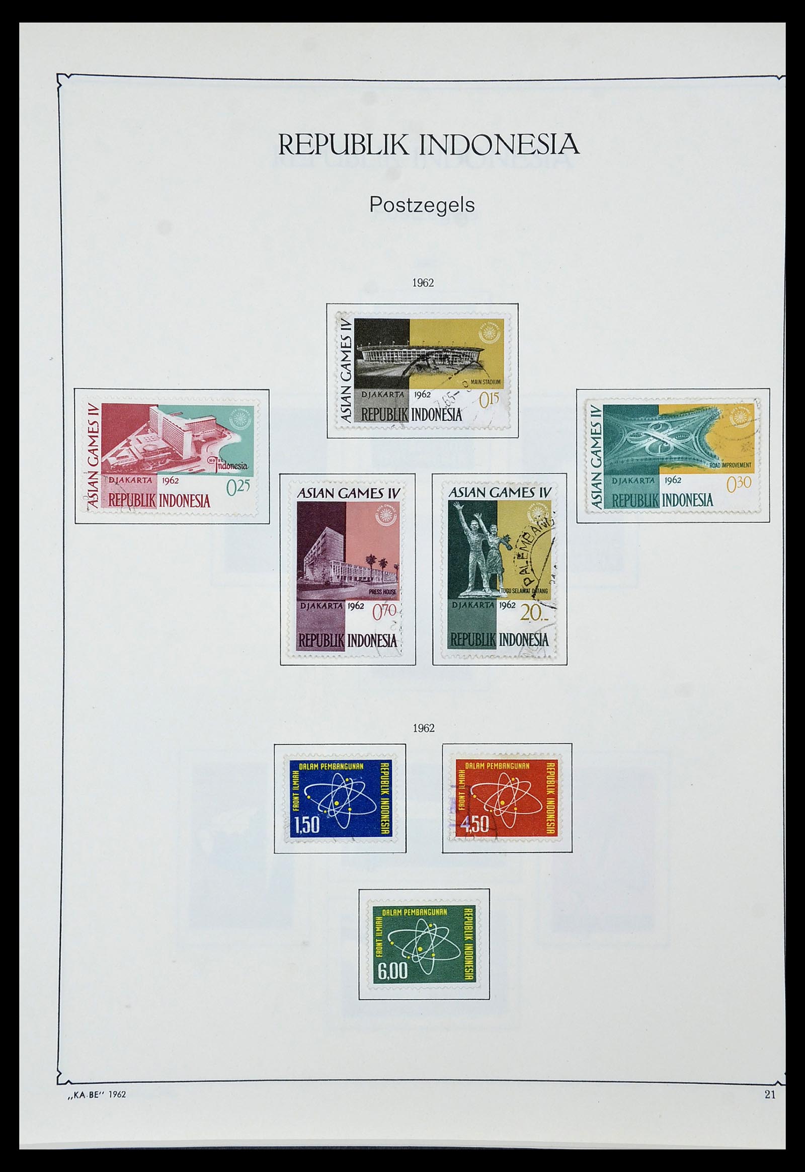 34592 097 - Postzegelverzameling 34592 Nederlands Indië en Indonesië 1864-1963.