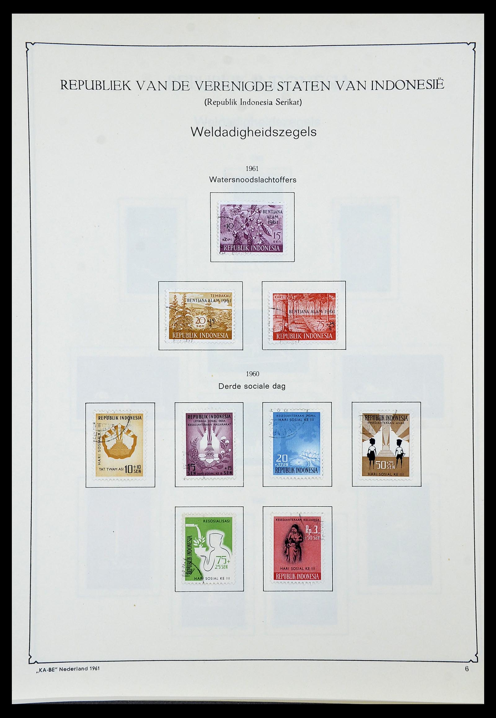 34592 111 - Postzegelverzameling 34592 Nederlands Indië en Indonesië 1864-1963.