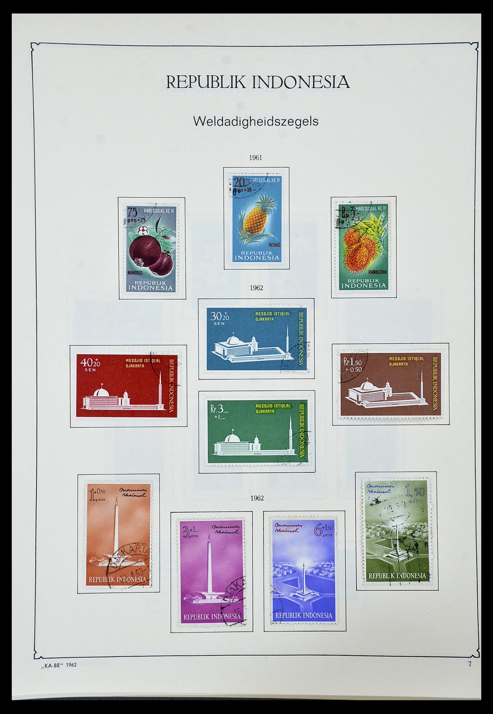 34592 112 - Postzegelverzameling 34592 Nederlands Indië en Indonesië 1864-1963.
