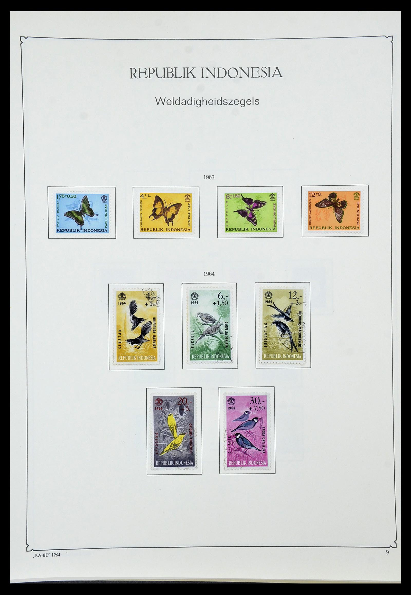 34592 114 - Postzegelverzameling 34592 Nederlands Indië en Indonesië 1864-1963.