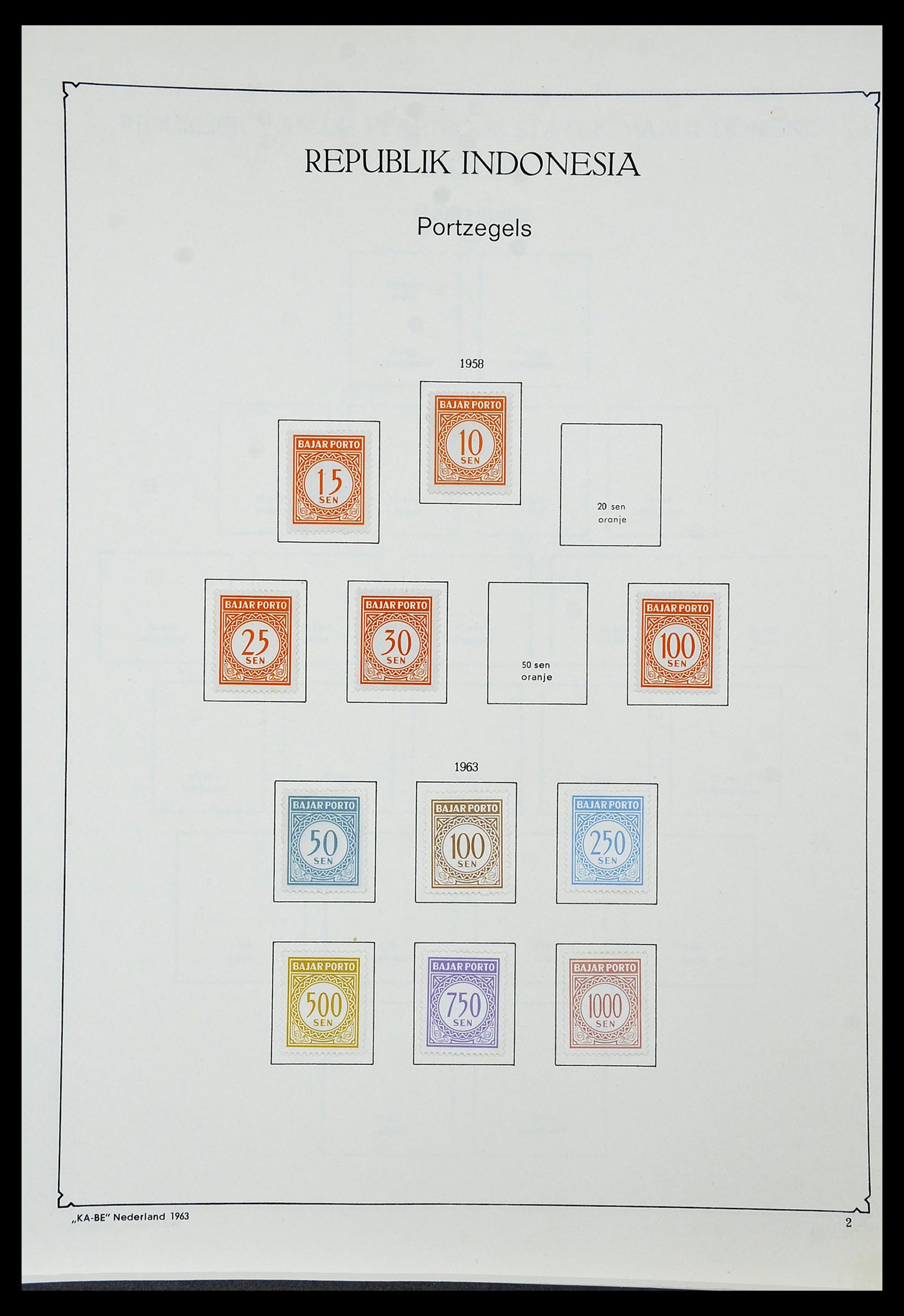 34592 116 - Stamp Collection 34592 Dutch east Indies and Indonesia 1864-1963.