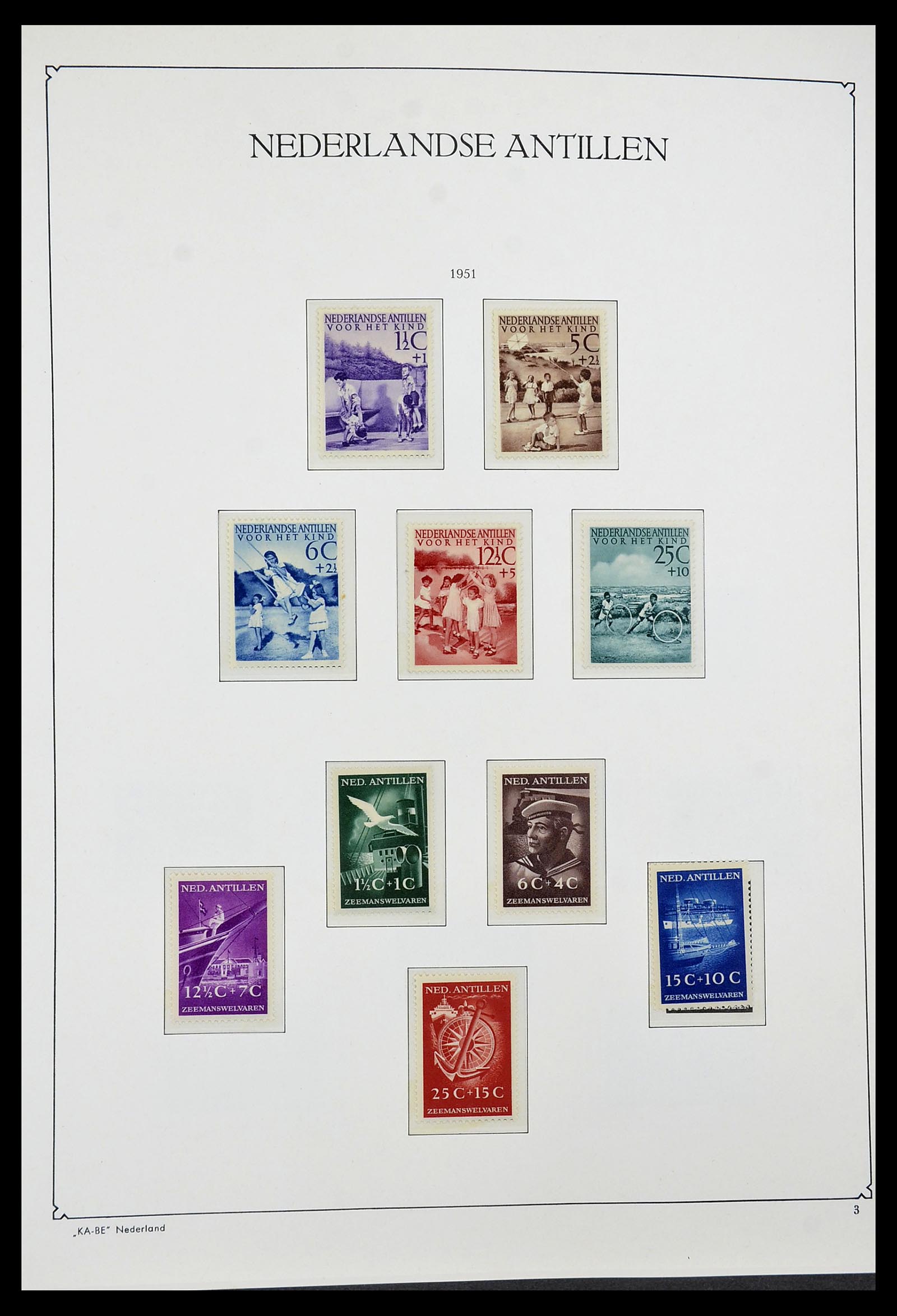 34593 003 - Postzegelverzameling 34593 Nederlandse Antillen 1949-2007.