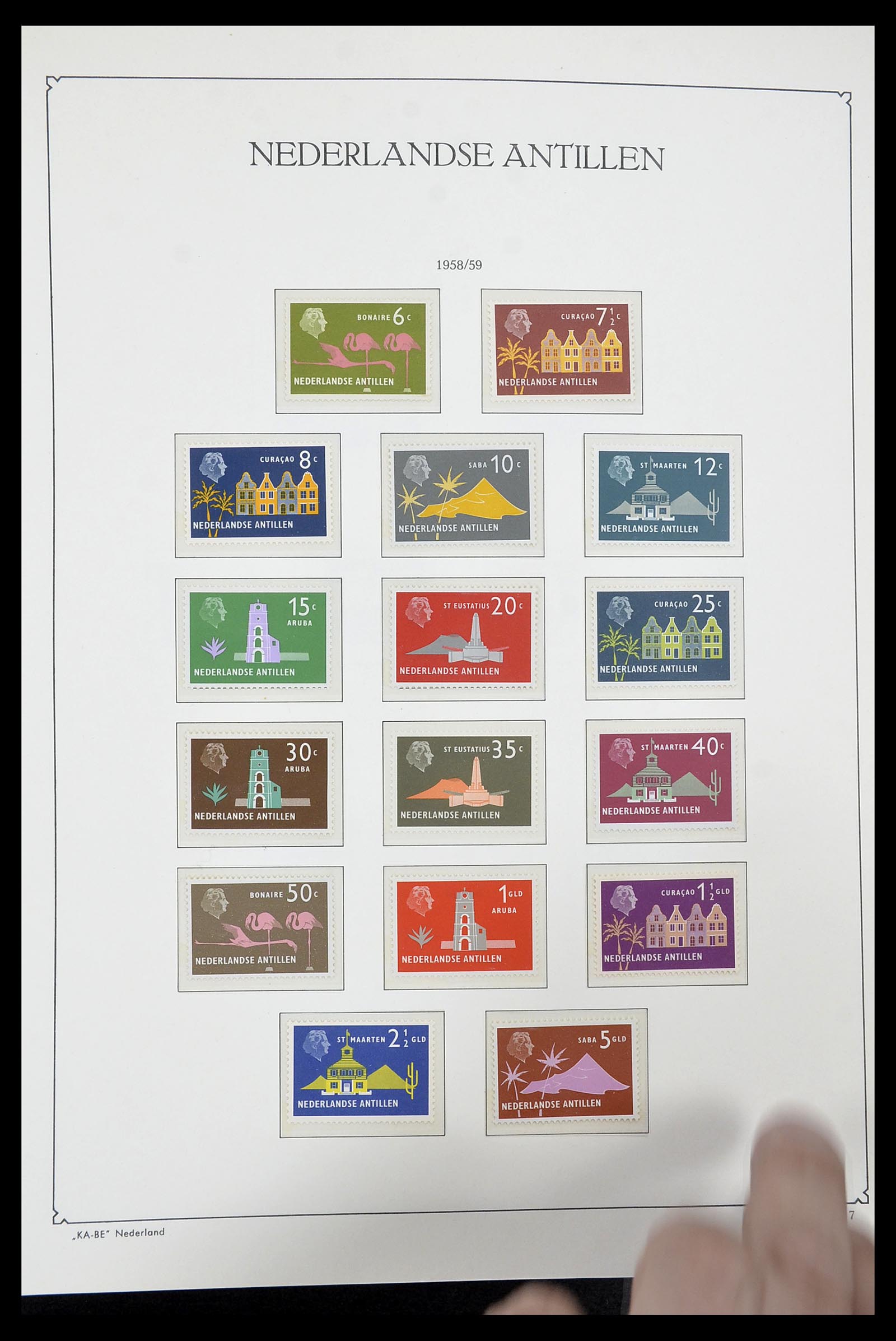34593 008 - Postzegelverzameling 34593 Nederlandse Antillen 1949-2007.
