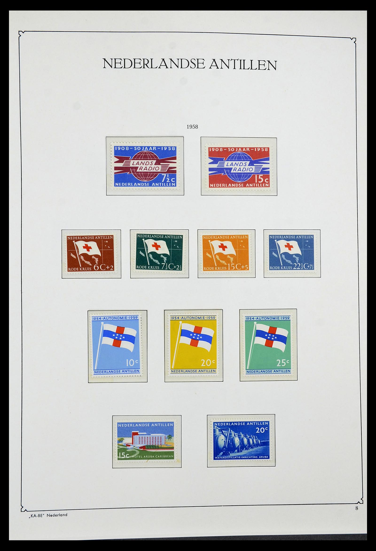 34593 009 - Postzegelverzameling 34593 Nederlandse Antillen 1949-2007.