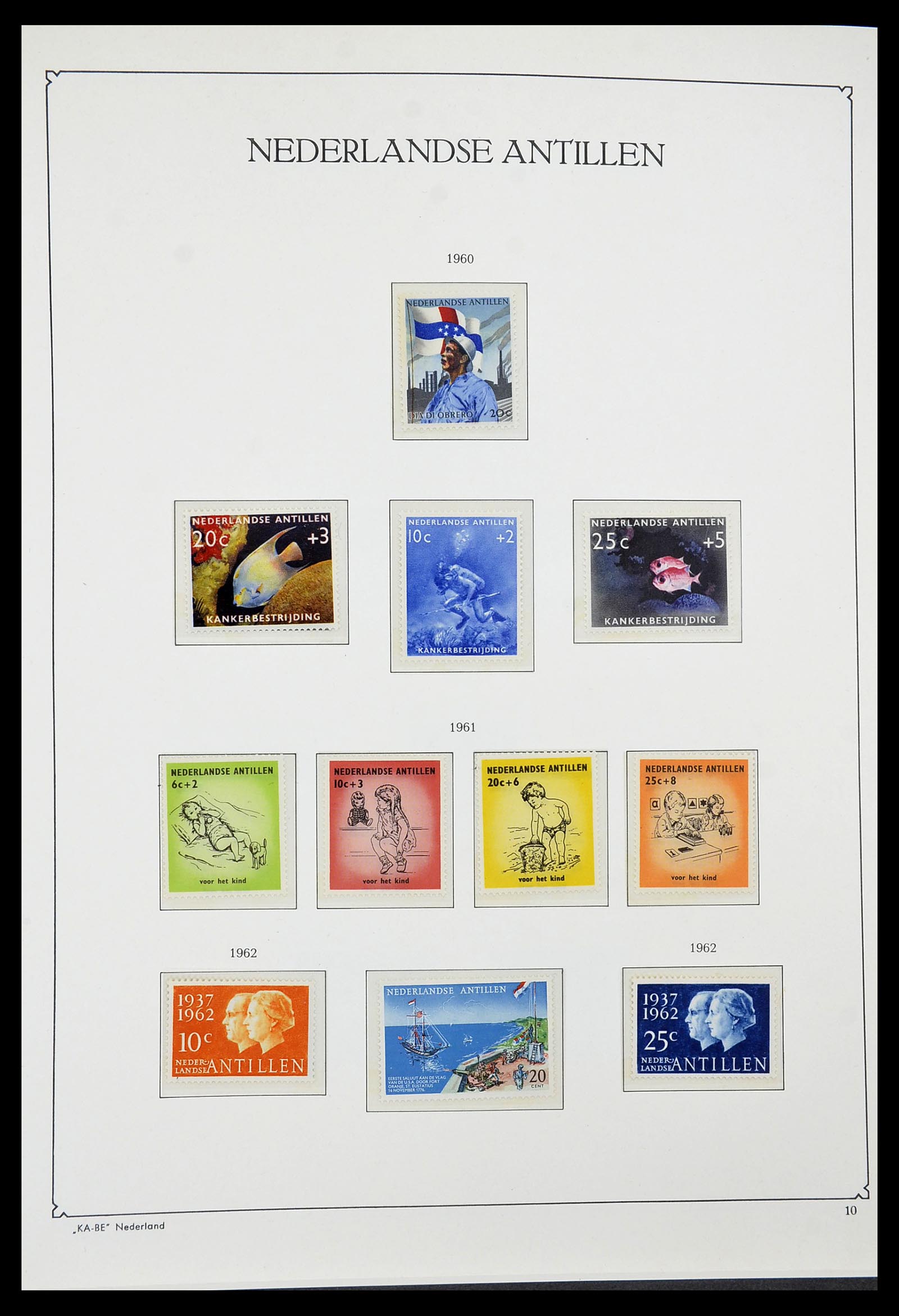 34593 011 - Postzegelverzameling 34593 Nederlandse Antillen 1949-2007.