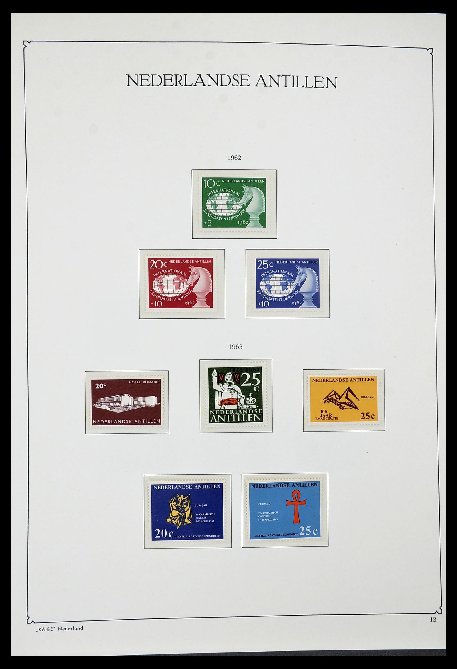 34593 012 - Postzegelverzameling 34593 Nederlandse Antillen 1949-2007.