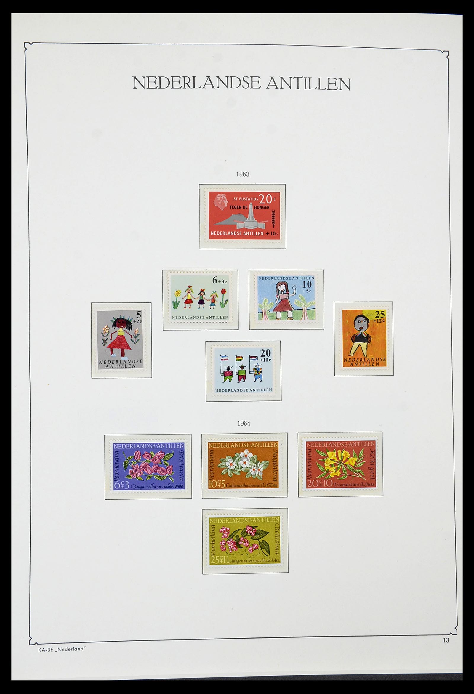 34593 013 - Postzegelverzameling 34593 Nederlandse Antillen 1949-2007.