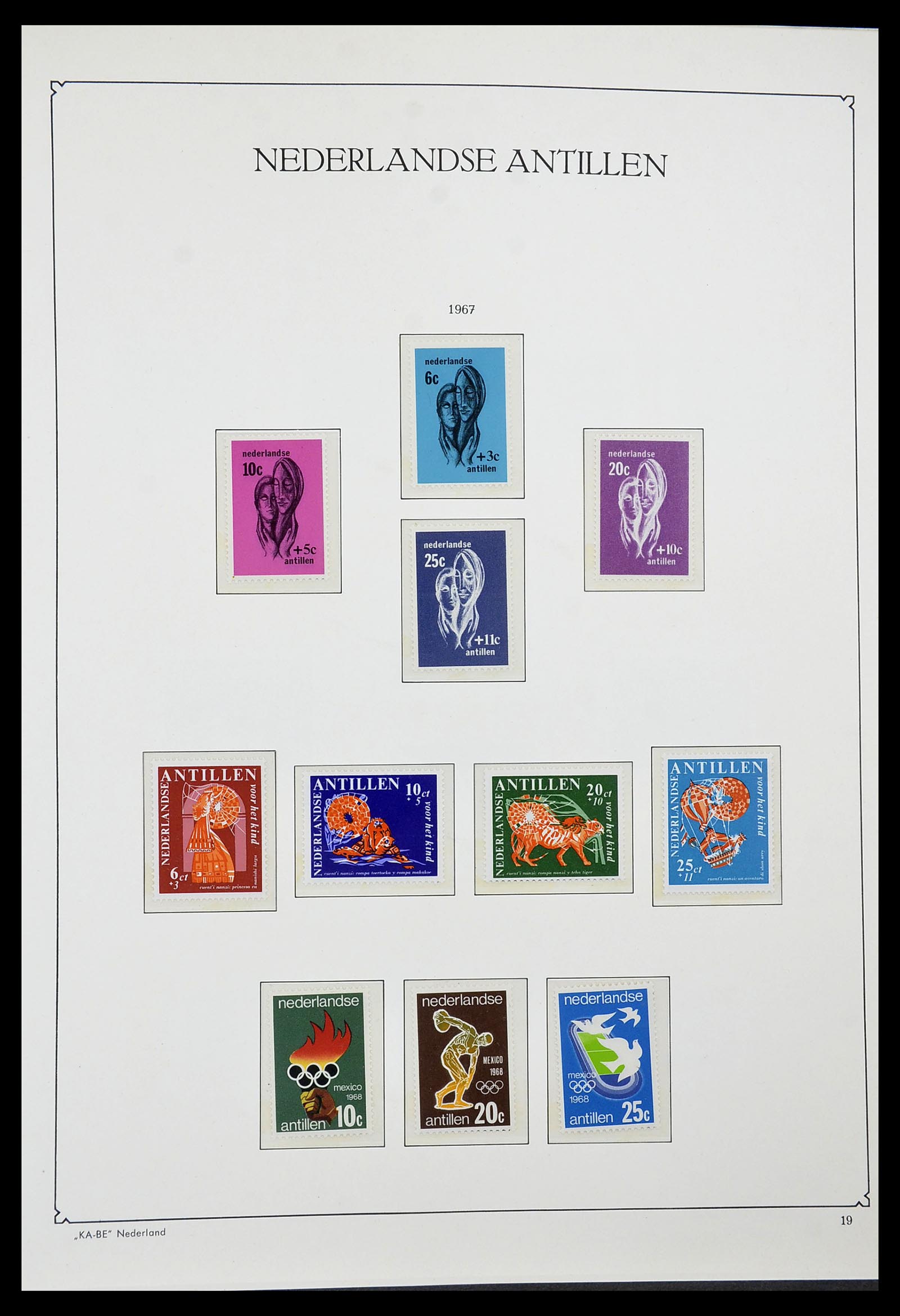 34593 019 - Postzegelverzameling 34593 Nederlandse Antillen 1949-2007.