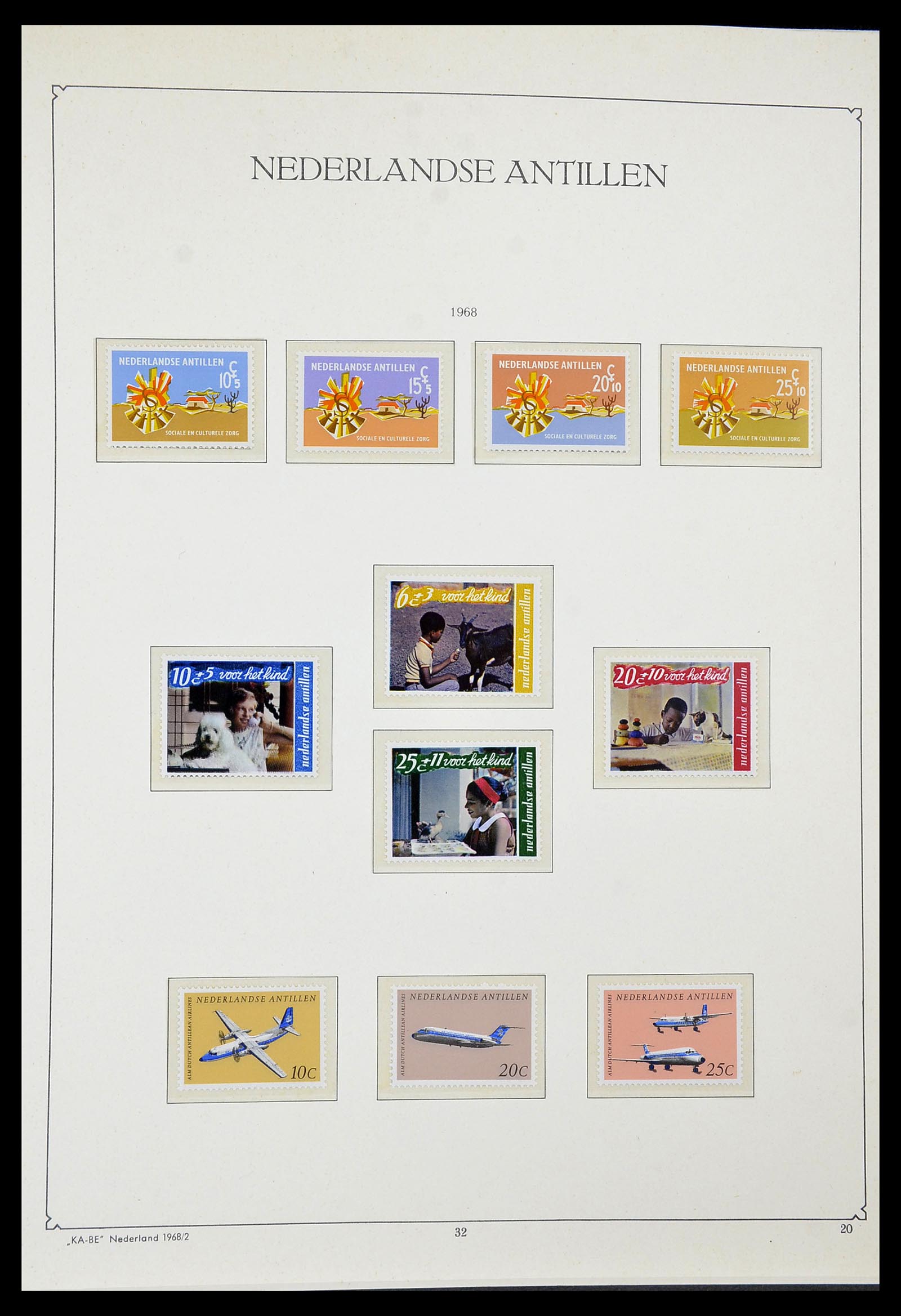 34593 020 - Postzegelverzameling 34593 Nederlandse Antillen 1949-2007.
