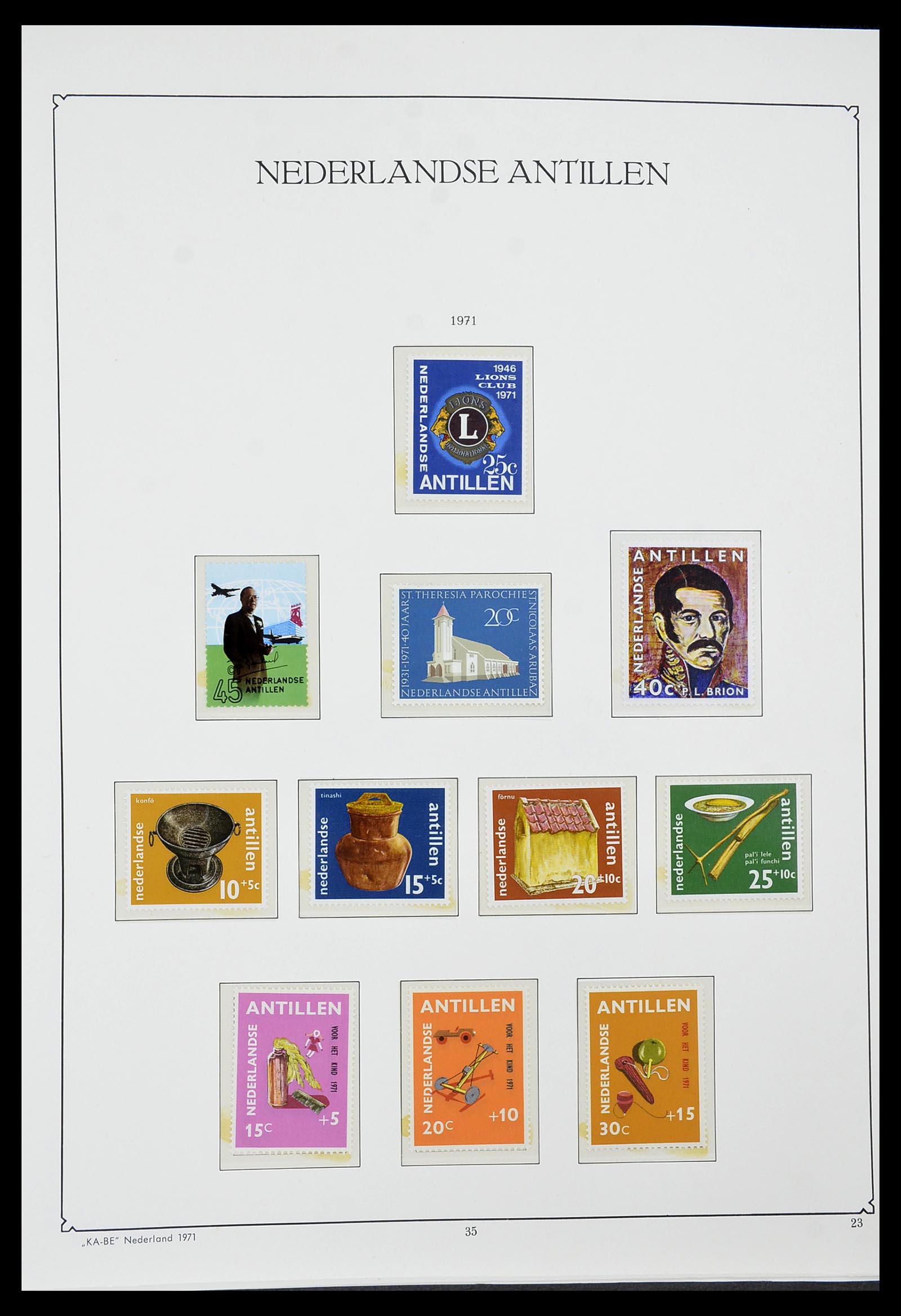 34593 023 - Postzegelverzameling 34593 Nederlandse Antillen 1949-2007.