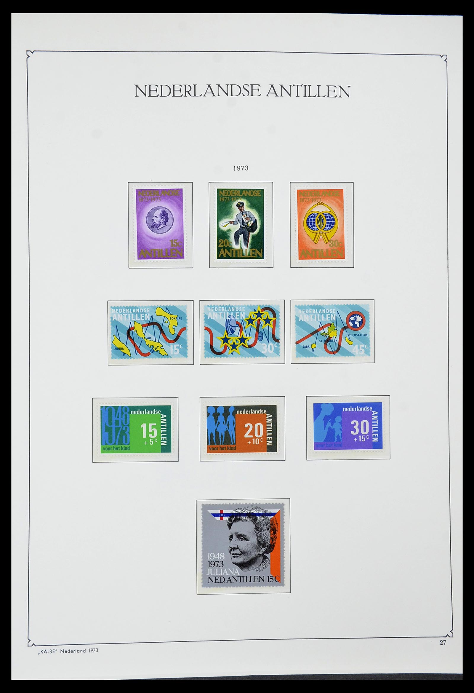 34593 027 - Postzegelverzameling 34593 Nederlandse Antillen 1949-2007.
