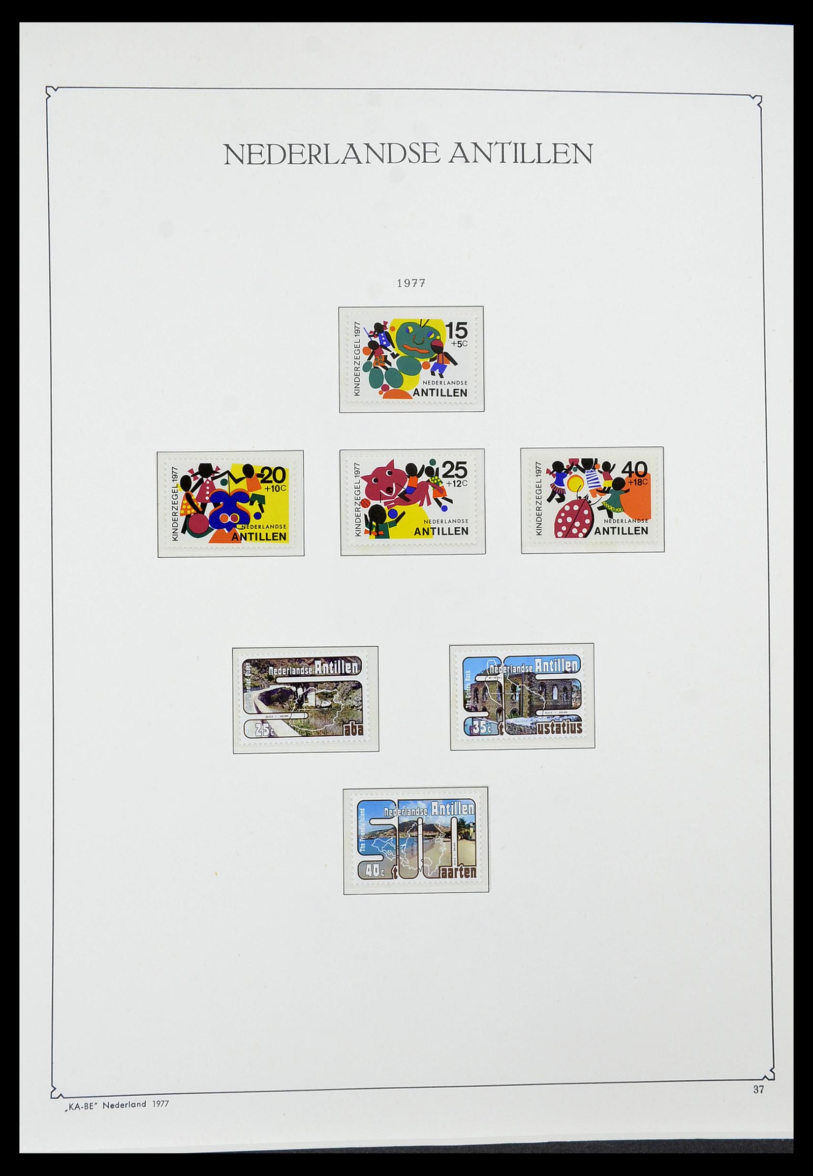 34593 037 - Postzegelverzameling 34593 Nederlandse Antillen 1949-2007.