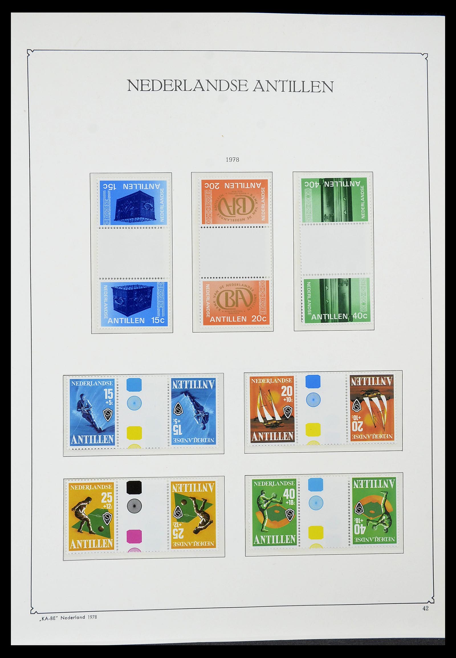 34593 042 - Postzegelverzameling 34593 Nederlandse Antillen 1949-2007.