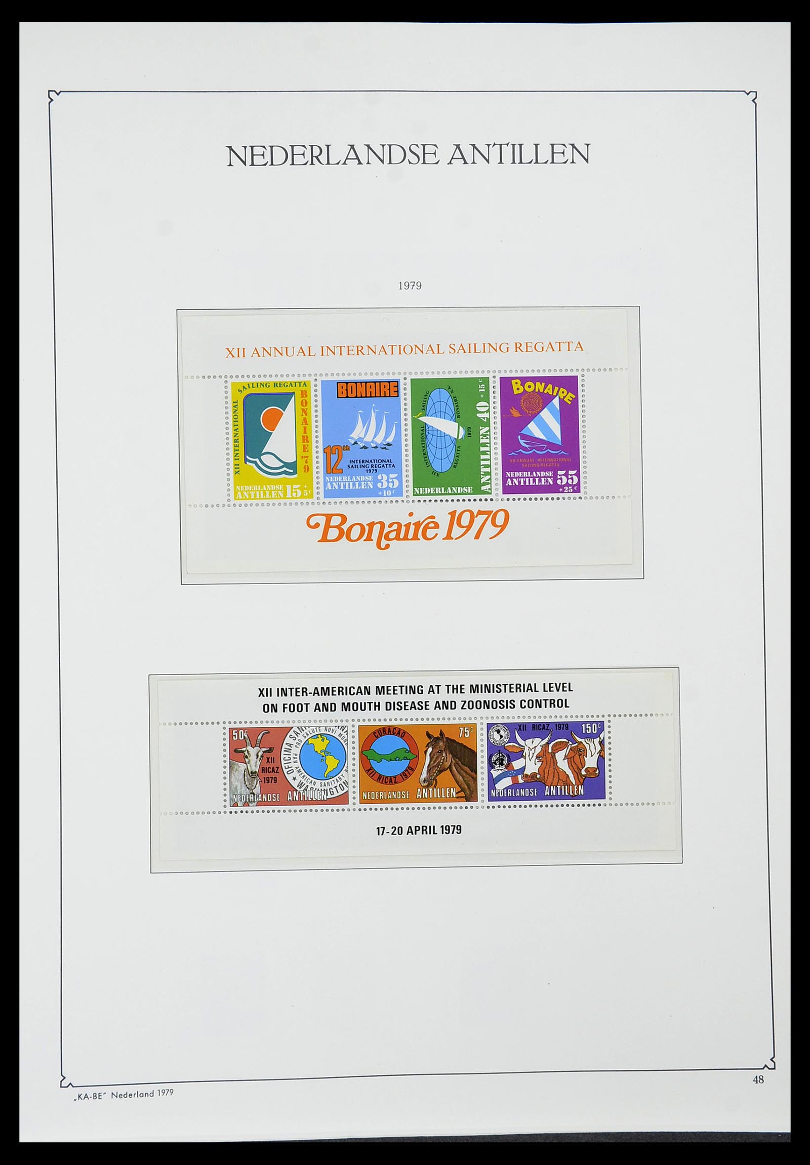 34593 048 - Postzegelverzameling 34593 Nederlandse Antillen 1949-2007.