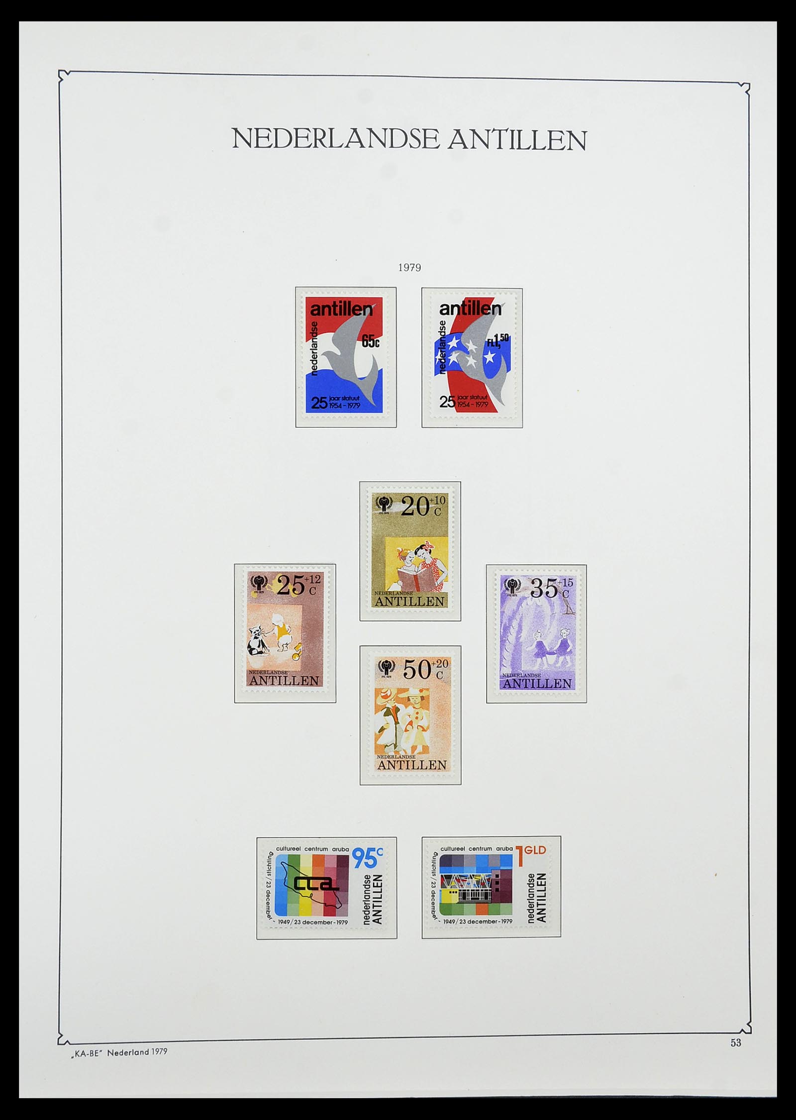 34593 053 - Postzegelverzameling 34593 Nederlandse Antillen 1949-2007.