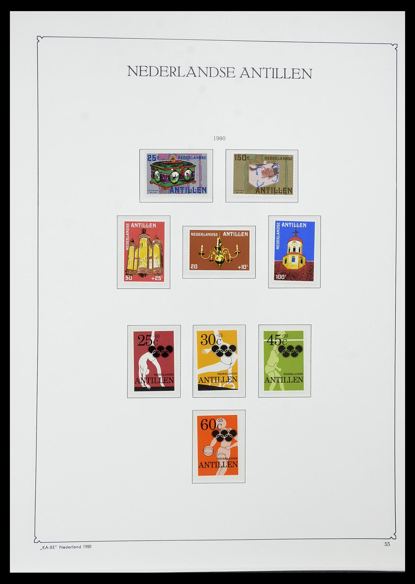 34593 055 - Postzegelverzameling 34593 Nederlandse Antillen 1949-2007.