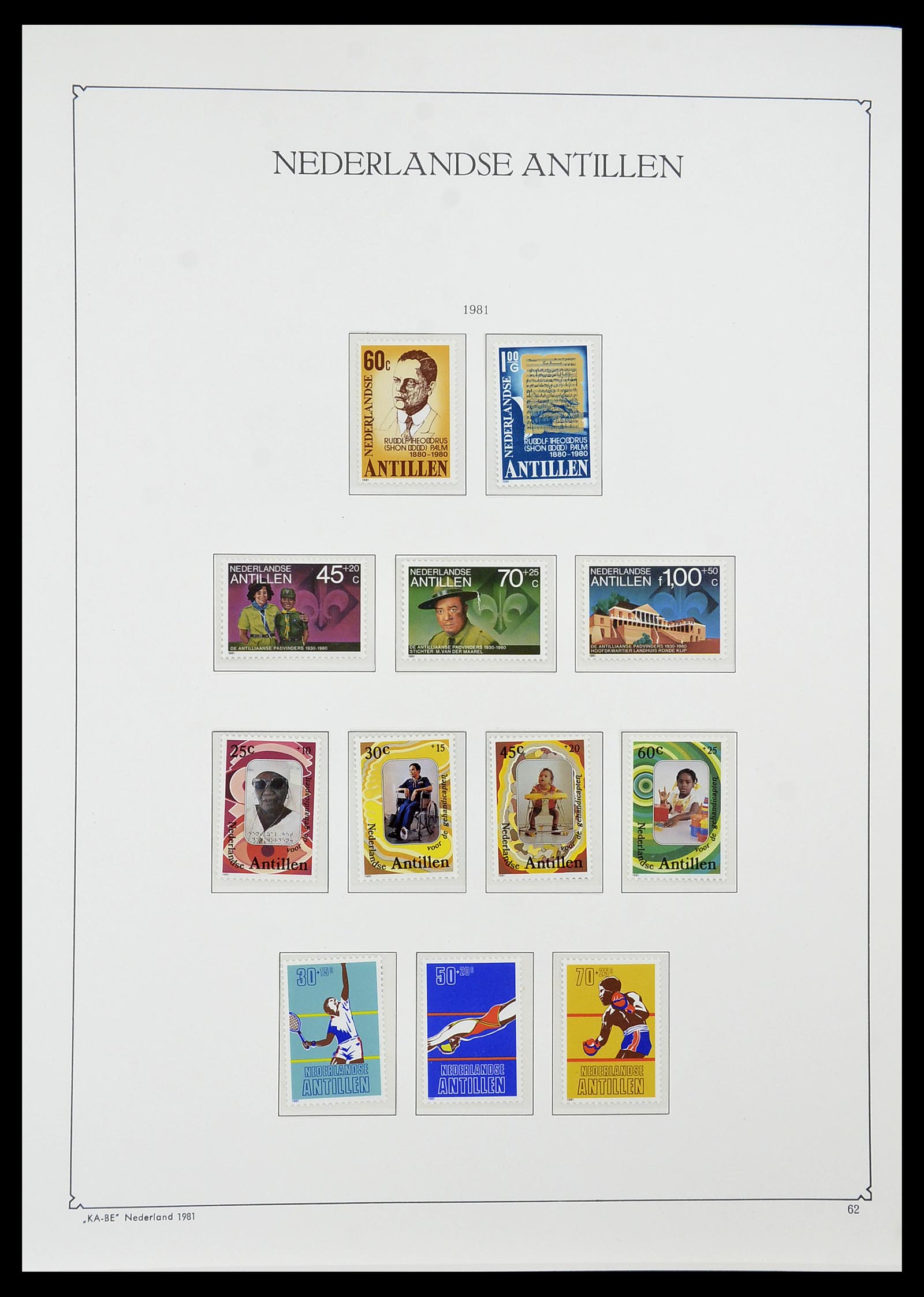 34593 062 - Postzegelverzameling 34593 Nederlandse Antillen 1949-2007.
