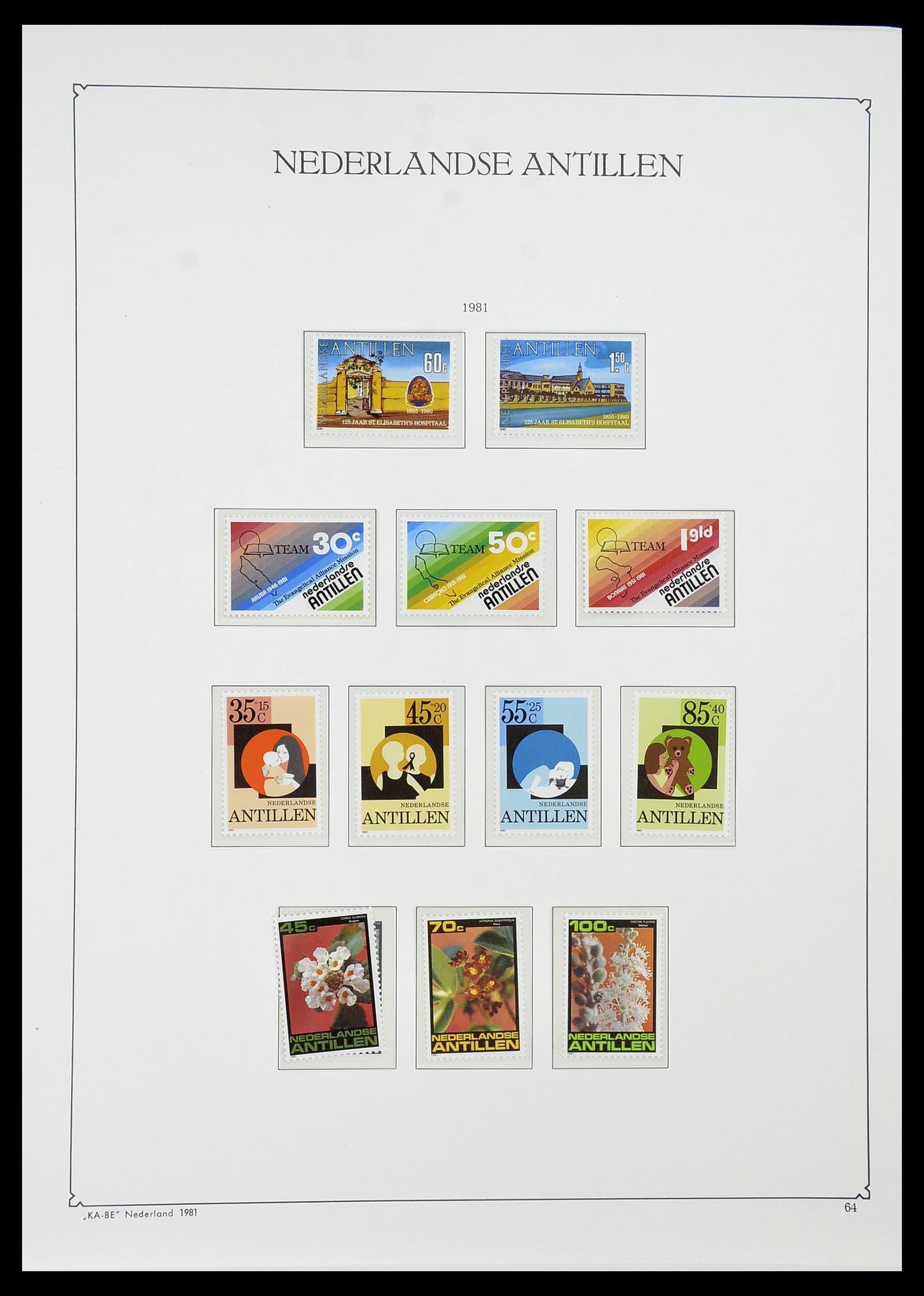 34593 064 - Postzegelverzameling 34593 Nederlandse Antillen 1949-2007.