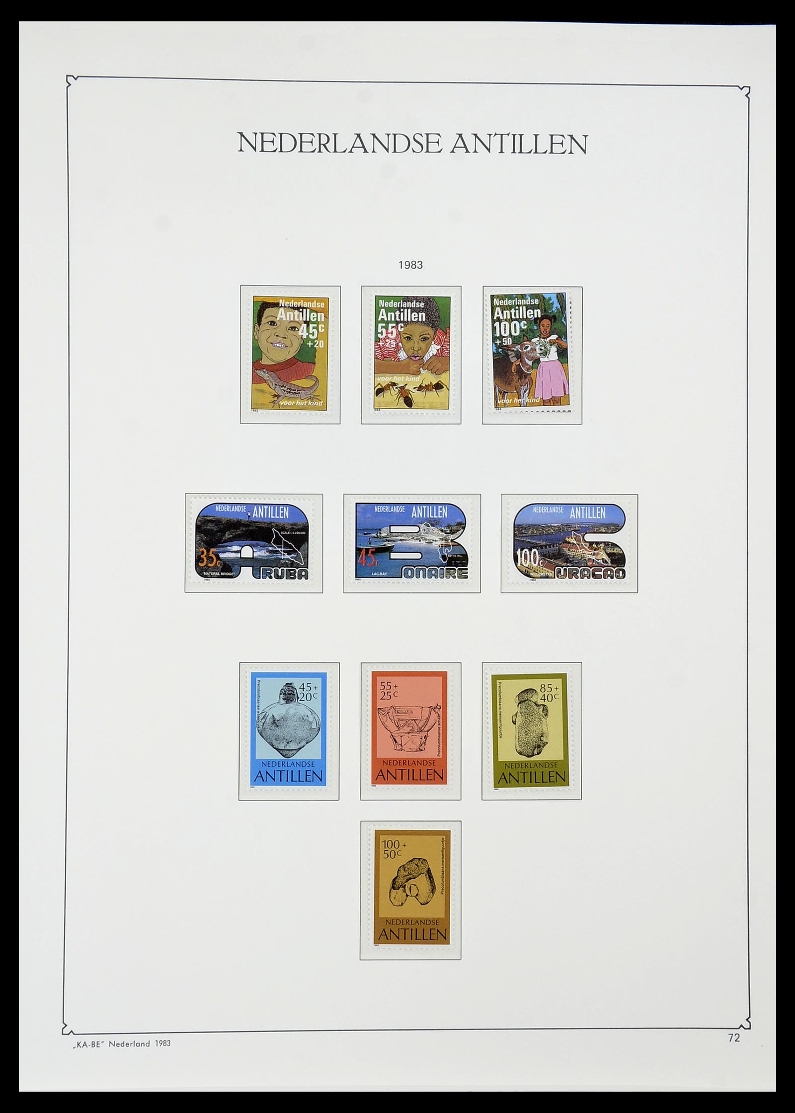 34593 072 - Postzegelverzameling 34593 Nederlandse Antillen 1949-2007.