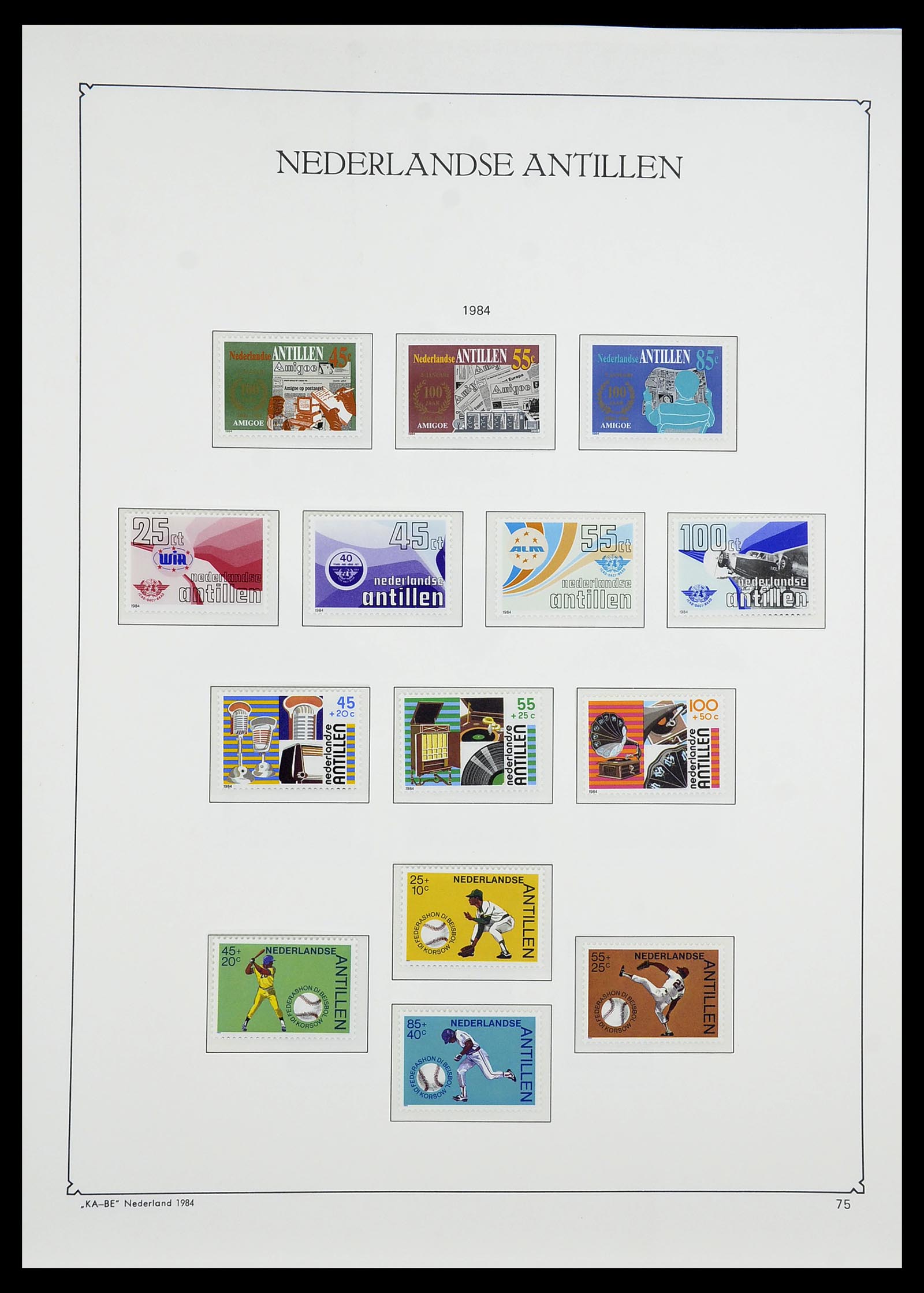 34593 075 - Postzegelverzameling 34593 Nederlandse Antillen 1949-2007.