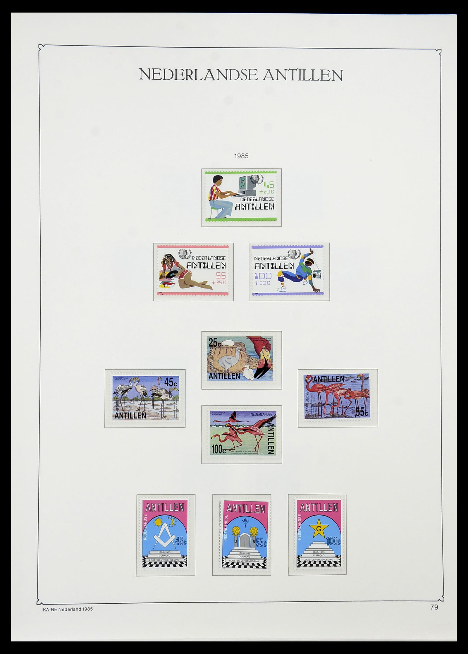 34593 079 - Postzegelverzameling 34593 Nederlandse Antillen 1949-2007.