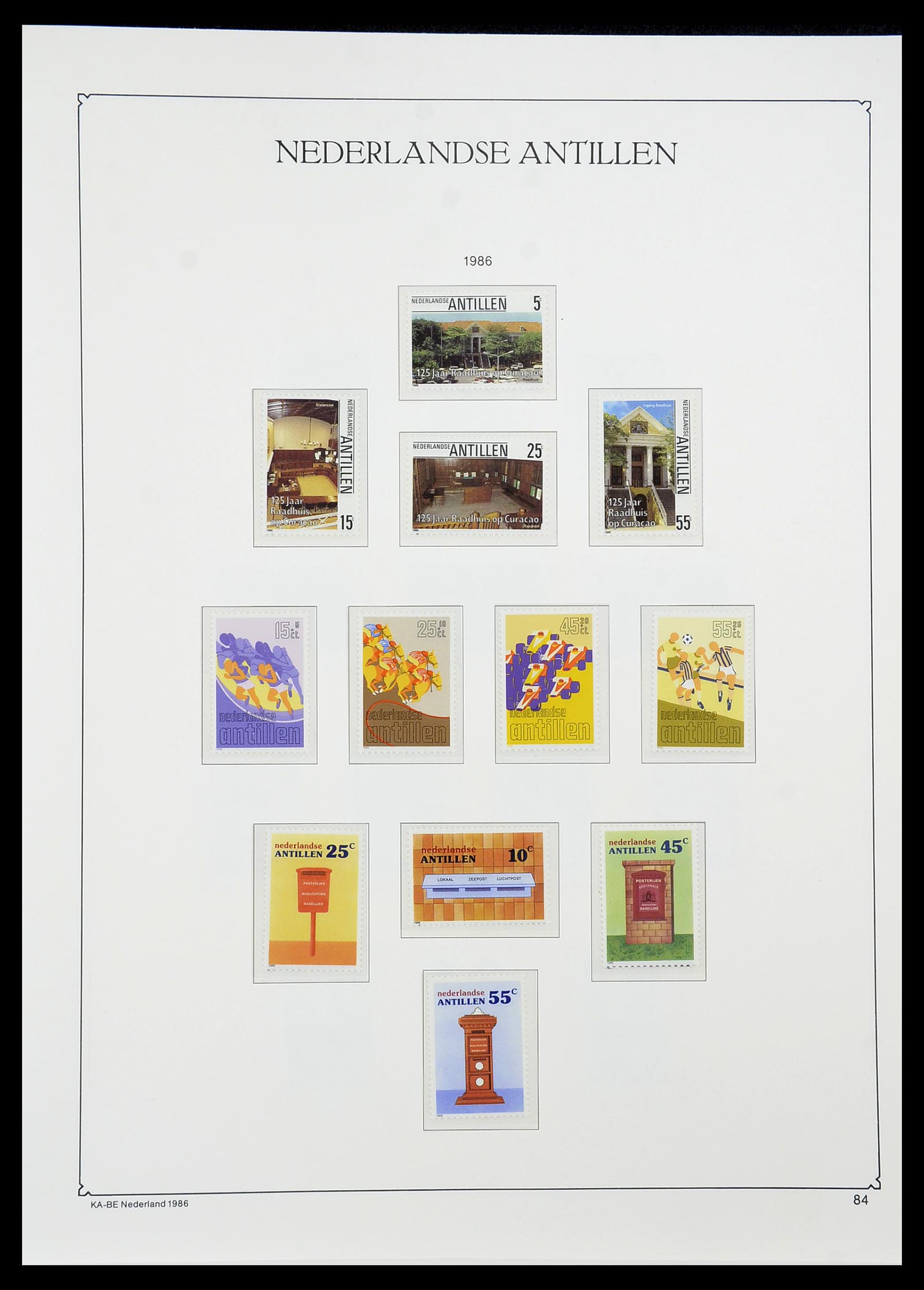 34593 084 - Postzegelverzameling 34593 Nederlandse Antillen 1949-2007.