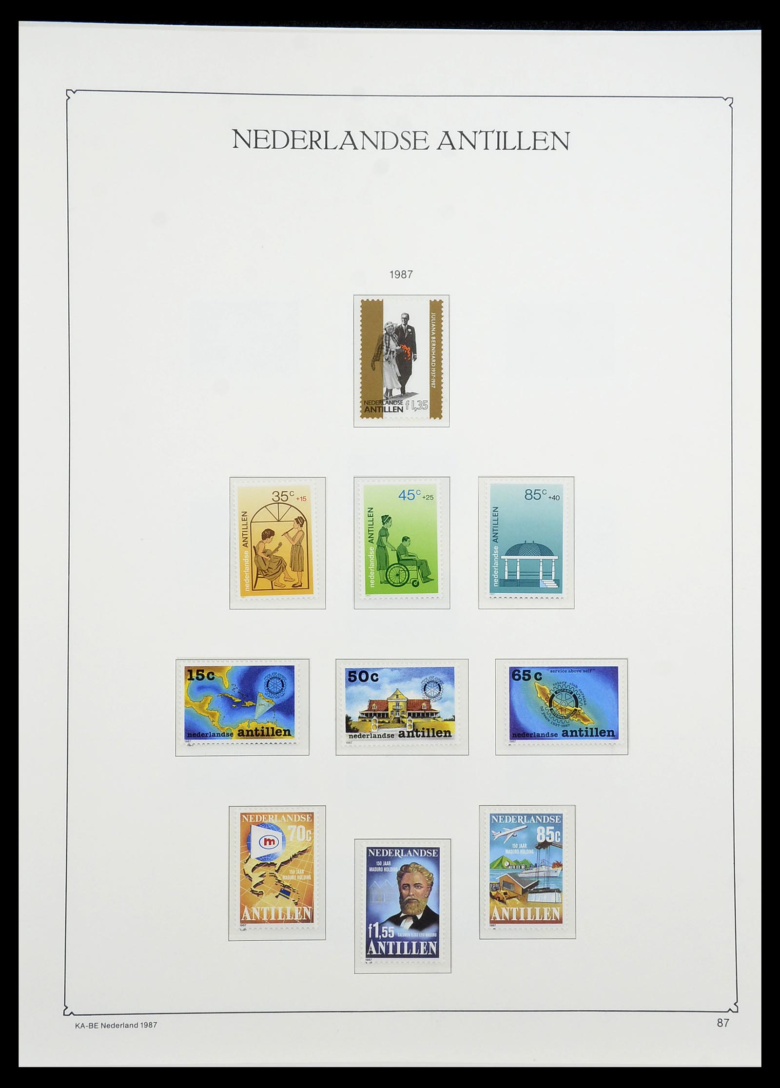 34593 087 - Postzegelverzameling 34593 Nederlandse Antillen 1949-2007.