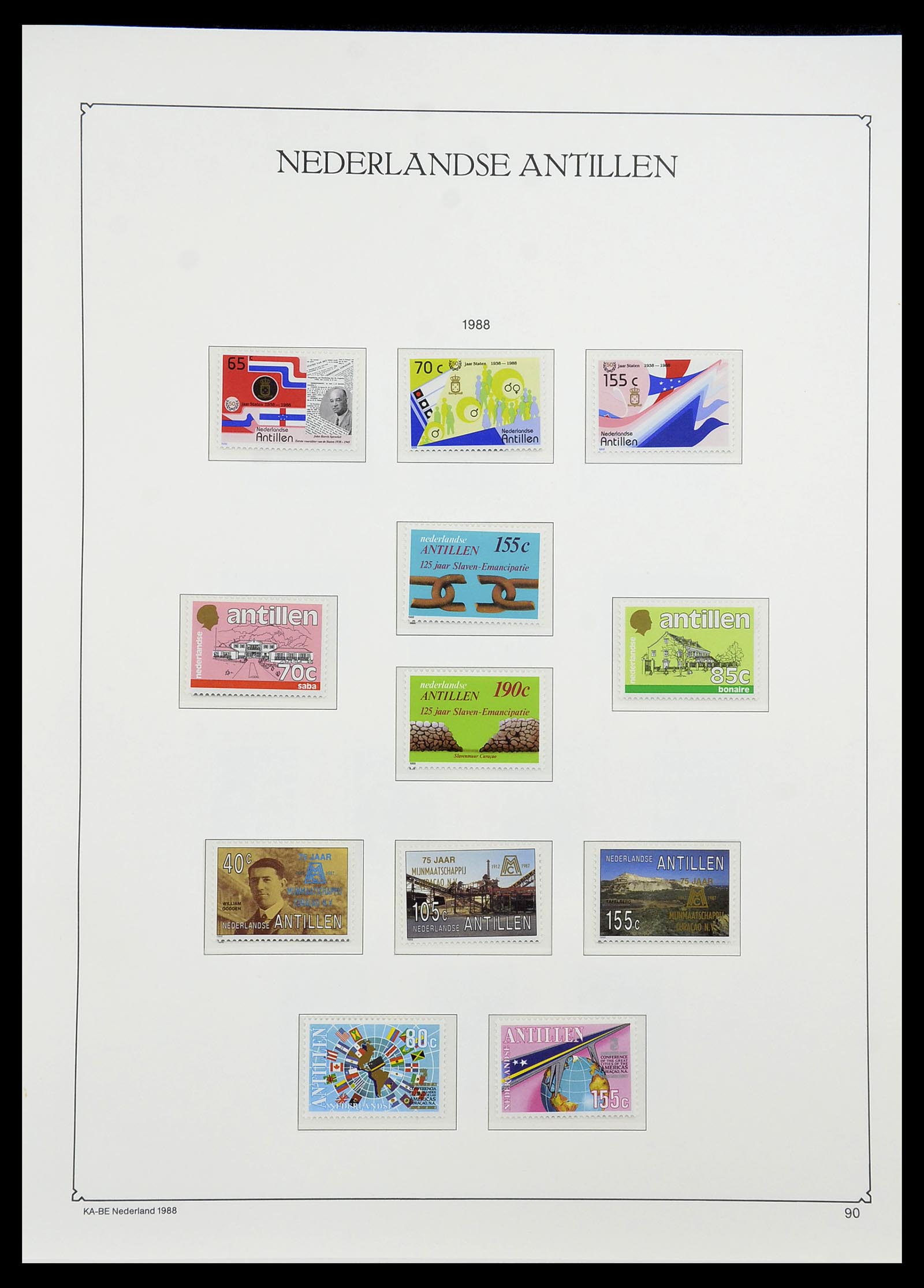 34593 090 - Postzegelverzameling 34593 Nederlandse Antillen 1949-2007.
