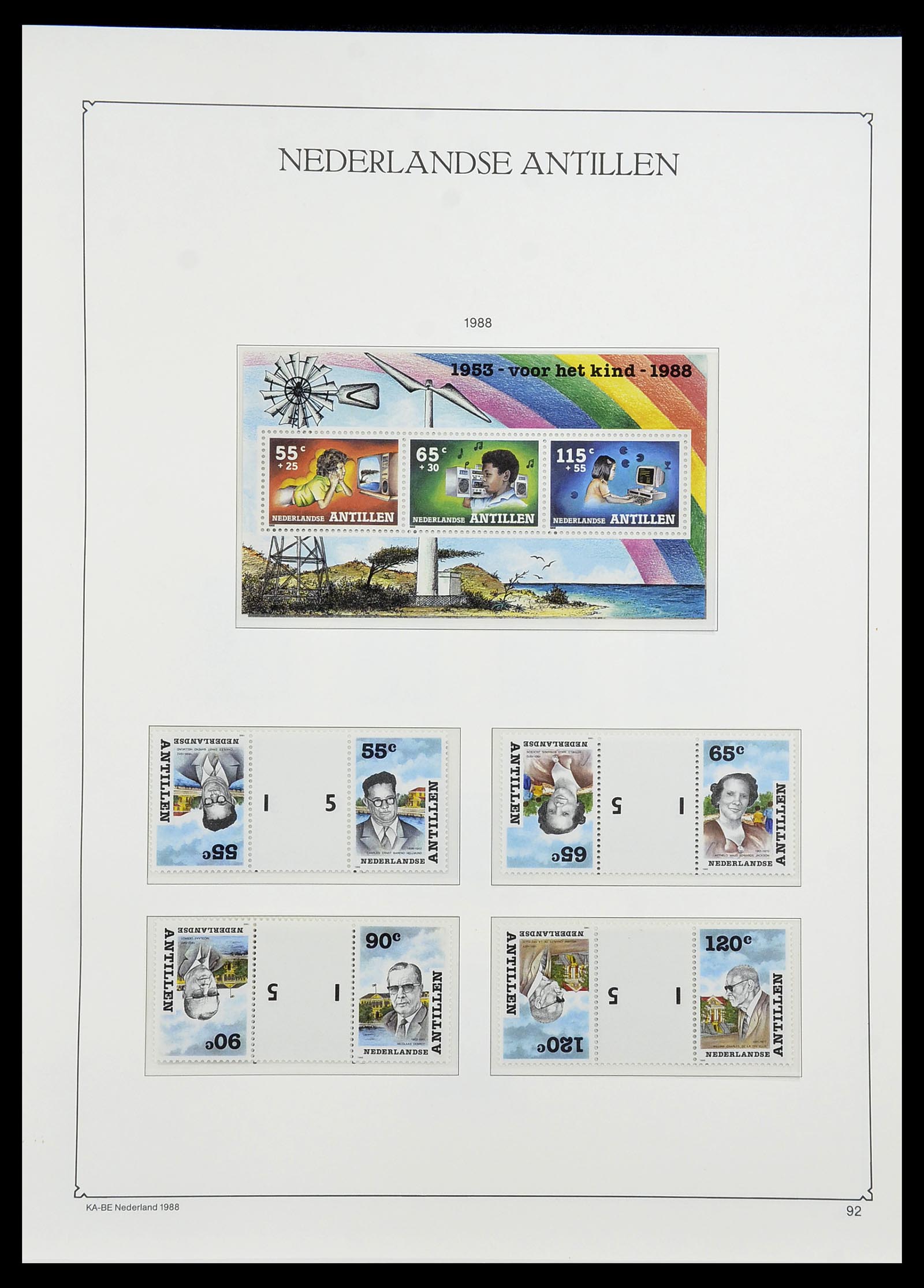 34593 092 - Postzegelverzameling 34593 Nederlandse Antillen 1949-2007.