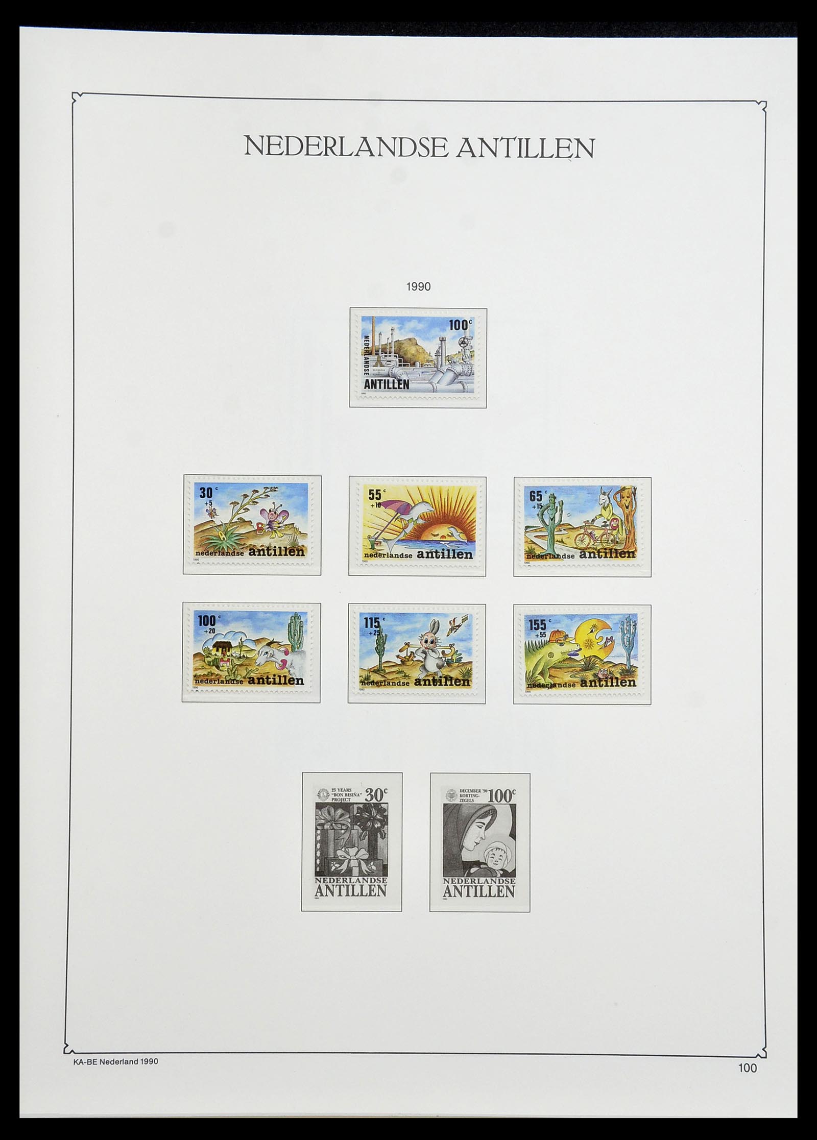 34593 100 - Postzegelverzameling 34593 Nederlandse Antillen 1949-2007.
