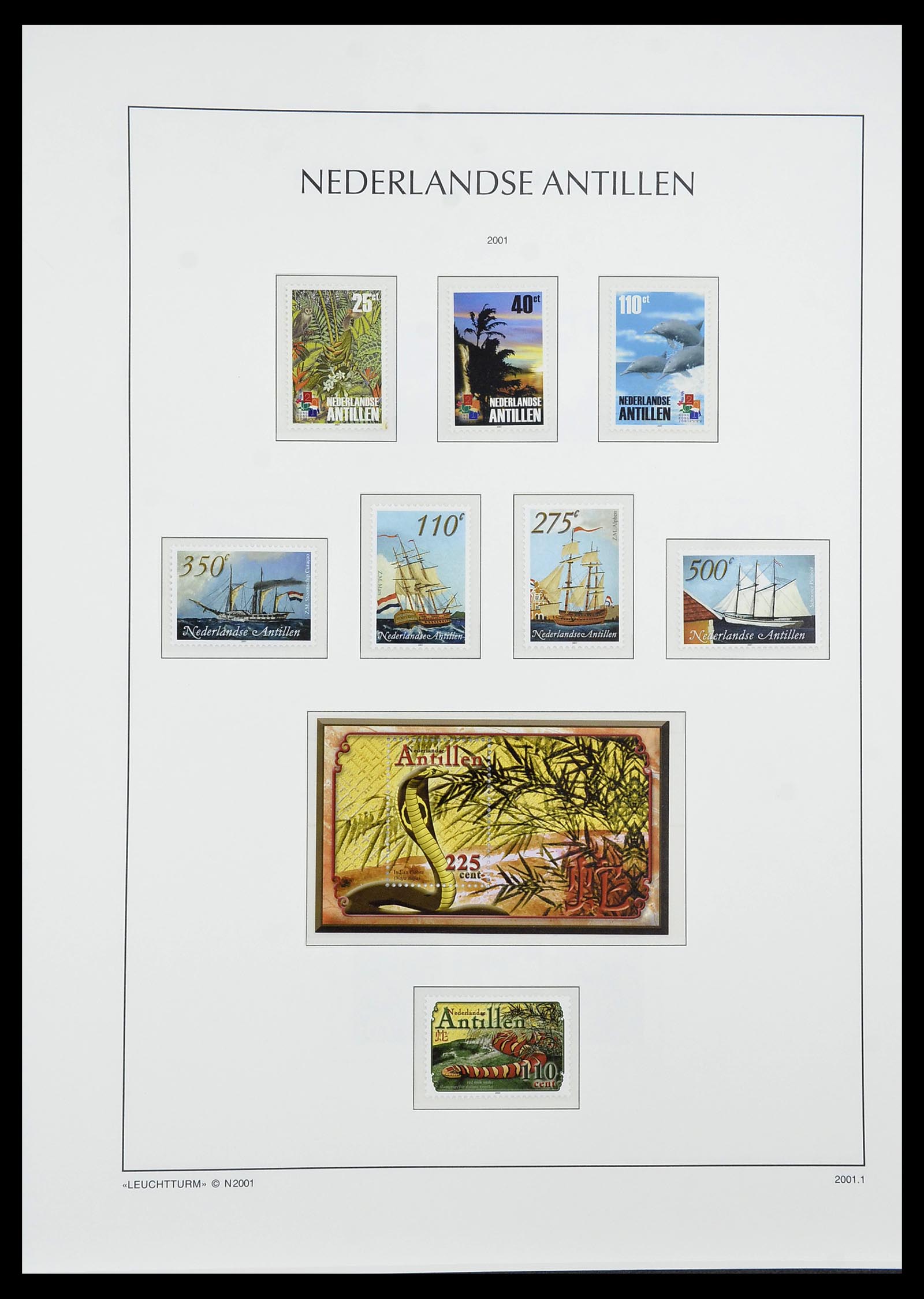 34593 144 - Postzegelverzameling 34593 Nederlandse Antillen 1949-2007.