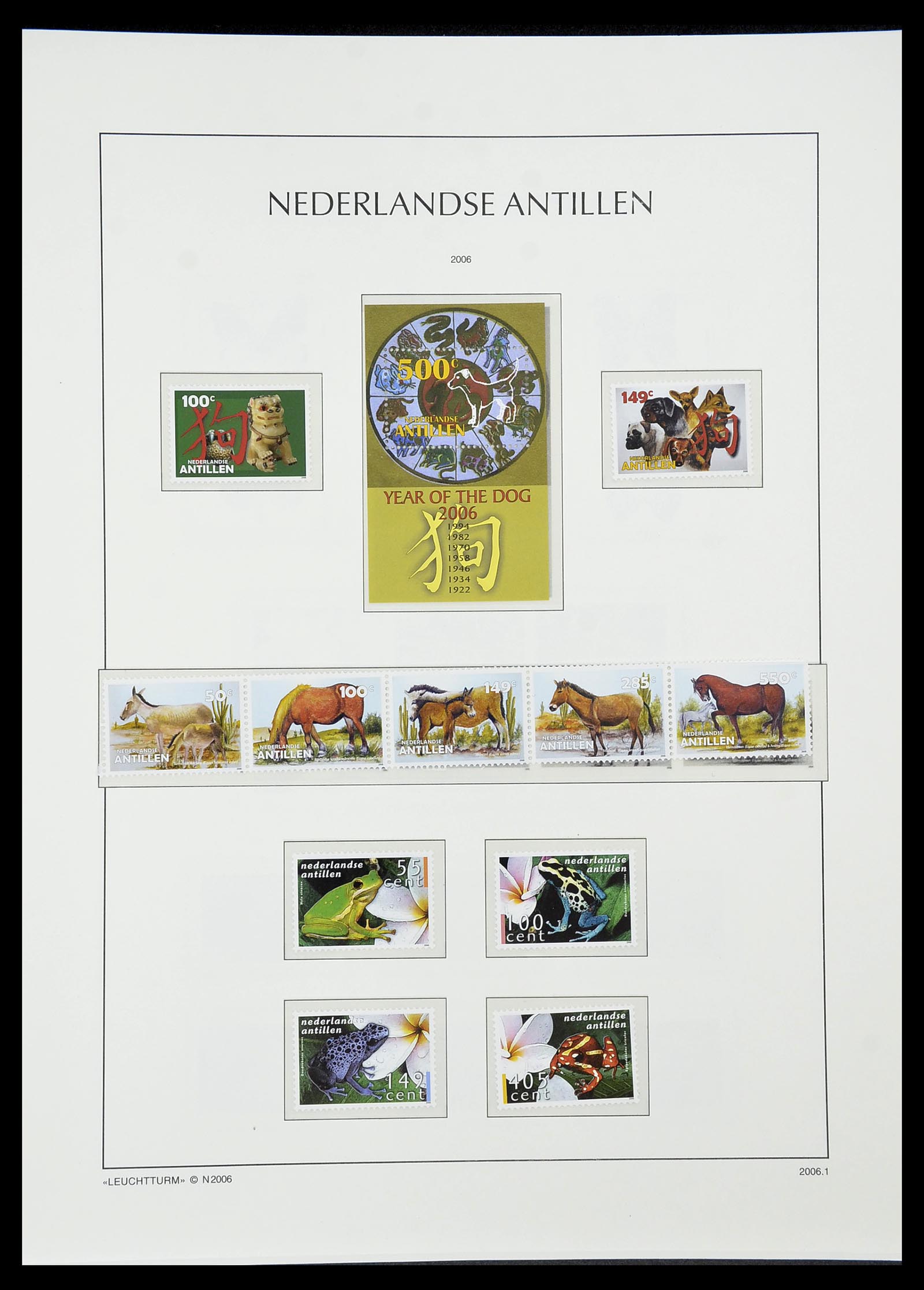 34593 174 - Postzegelverzameling 34593 Nederlandse Antillen 1949-2007.
