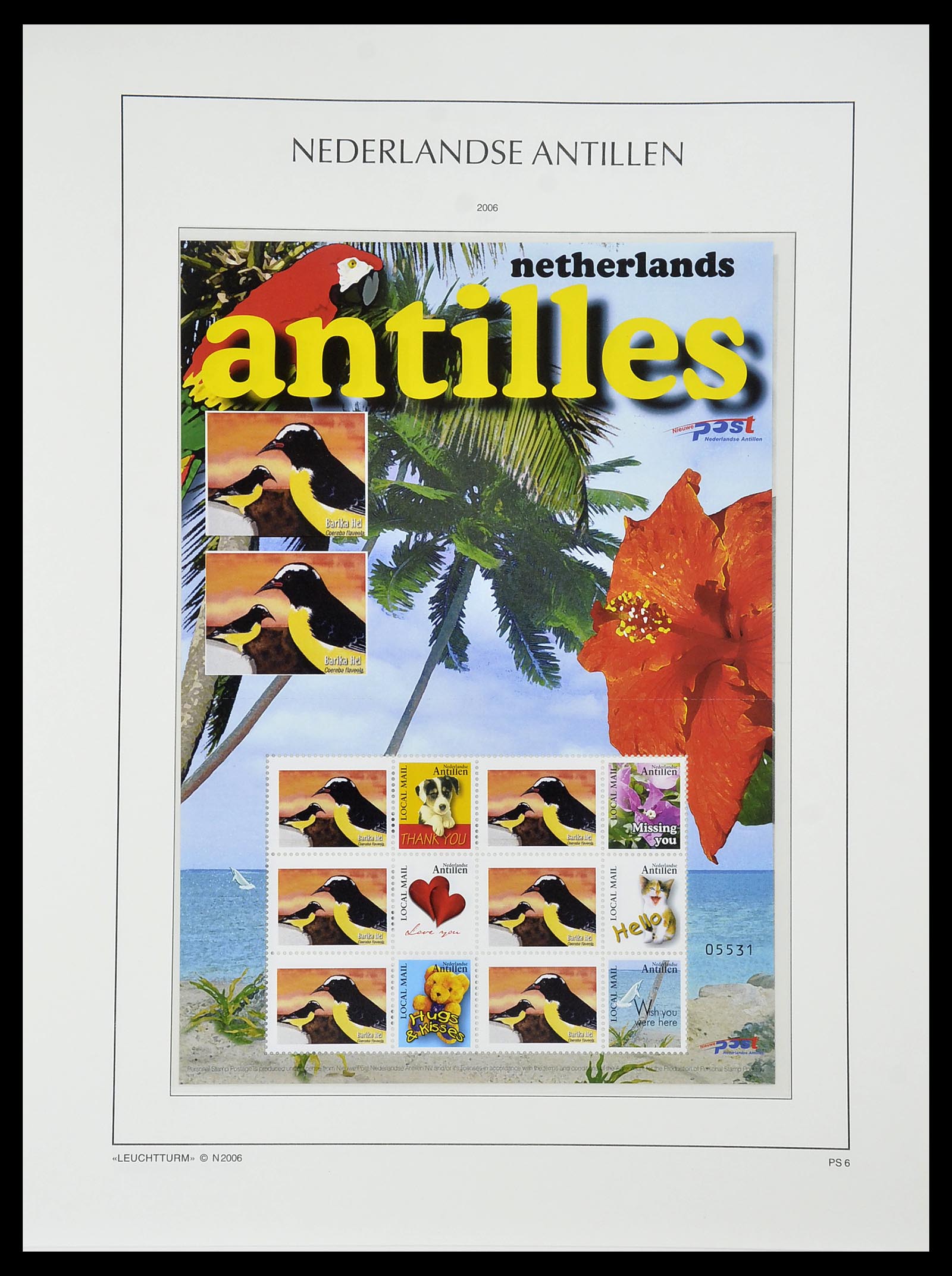34593 186 - Postzegelverzameling 34593 Nederlandse Antillen 1949-2007.