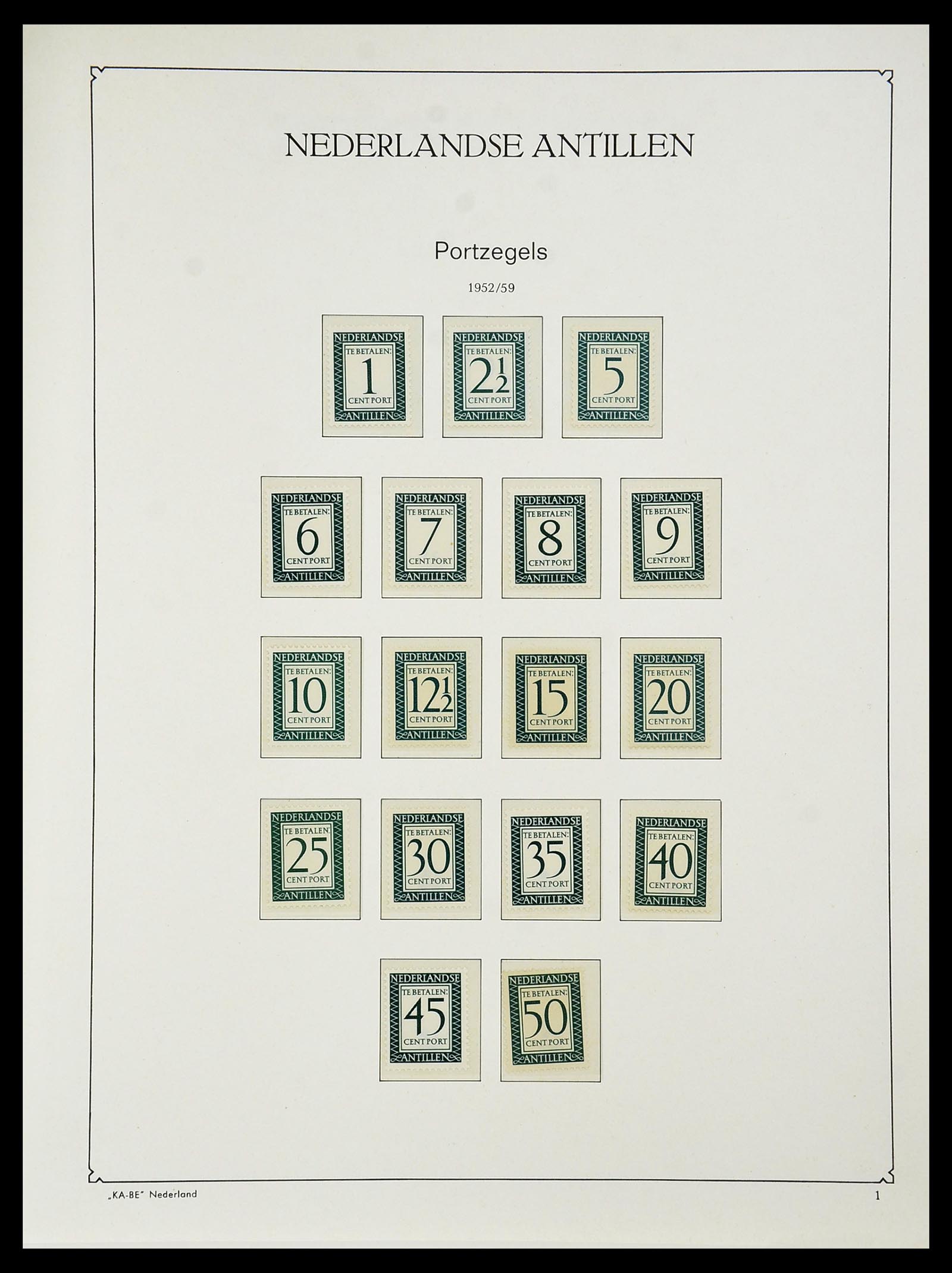 34593 188 - Postzegelverzameling 34593 Nederlandse Antillen 1949-2007.