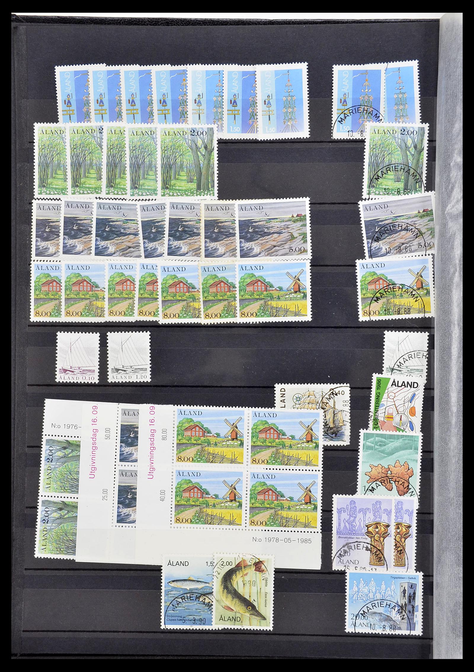 34594 002 - Postzegelverzameling 34594 Aland 1984-2010.