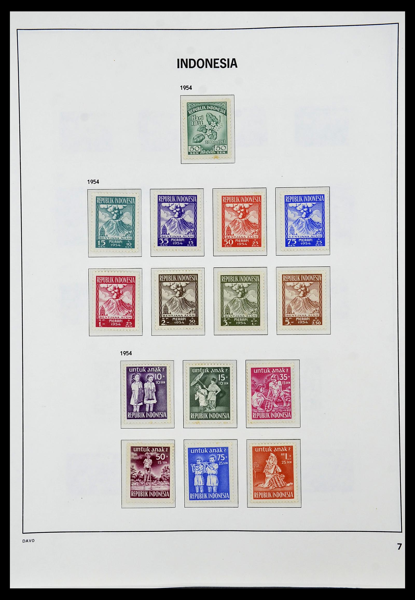 34596 007 - Stamp Collection 34596 Indonesia 1949-1991.