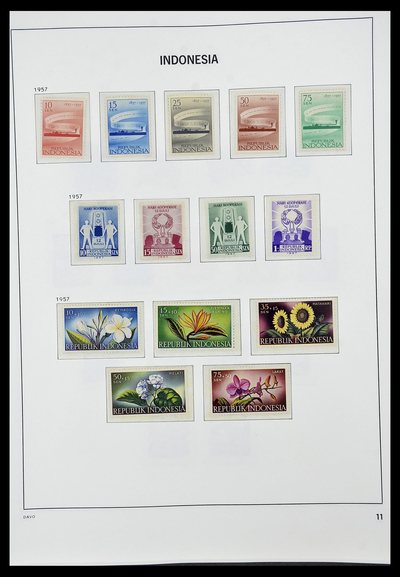 34596 011 - Stamp Collection 34596 Indonesia 1949-1991.